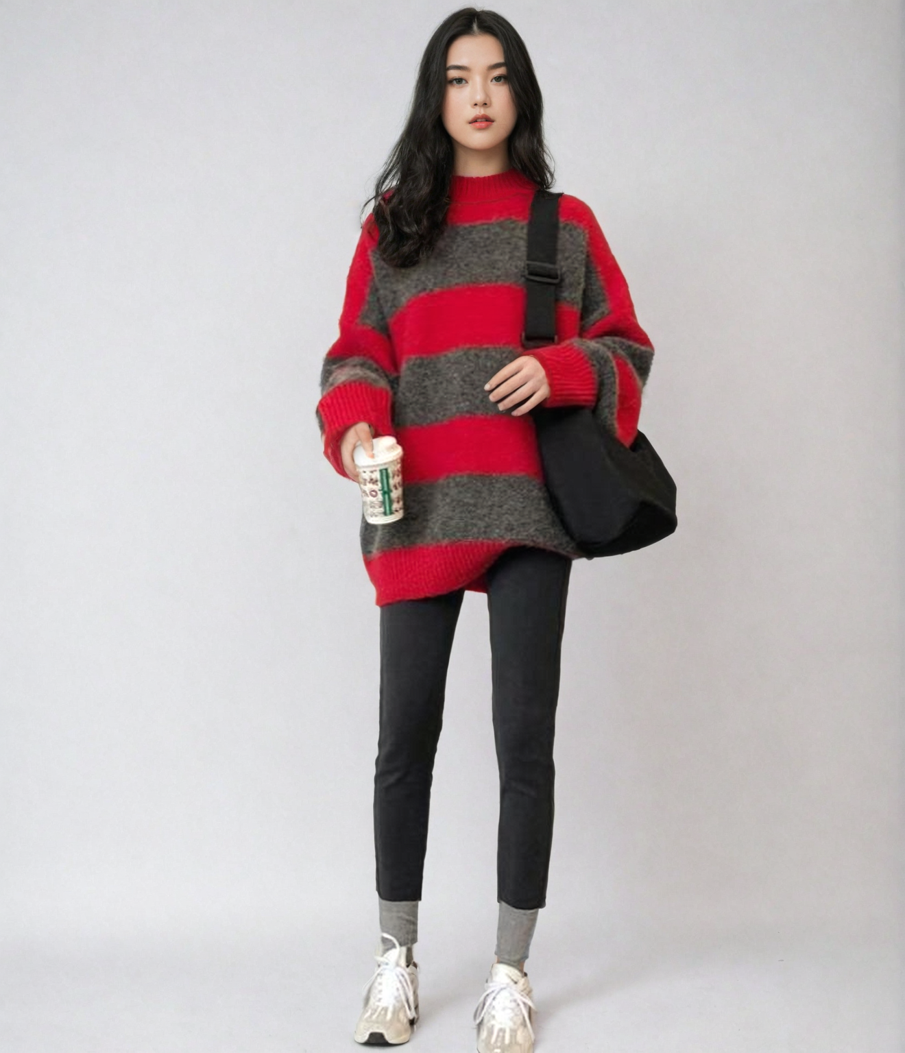 Drop Shoulder Striped Lightweight Sweater - nightcity clothing