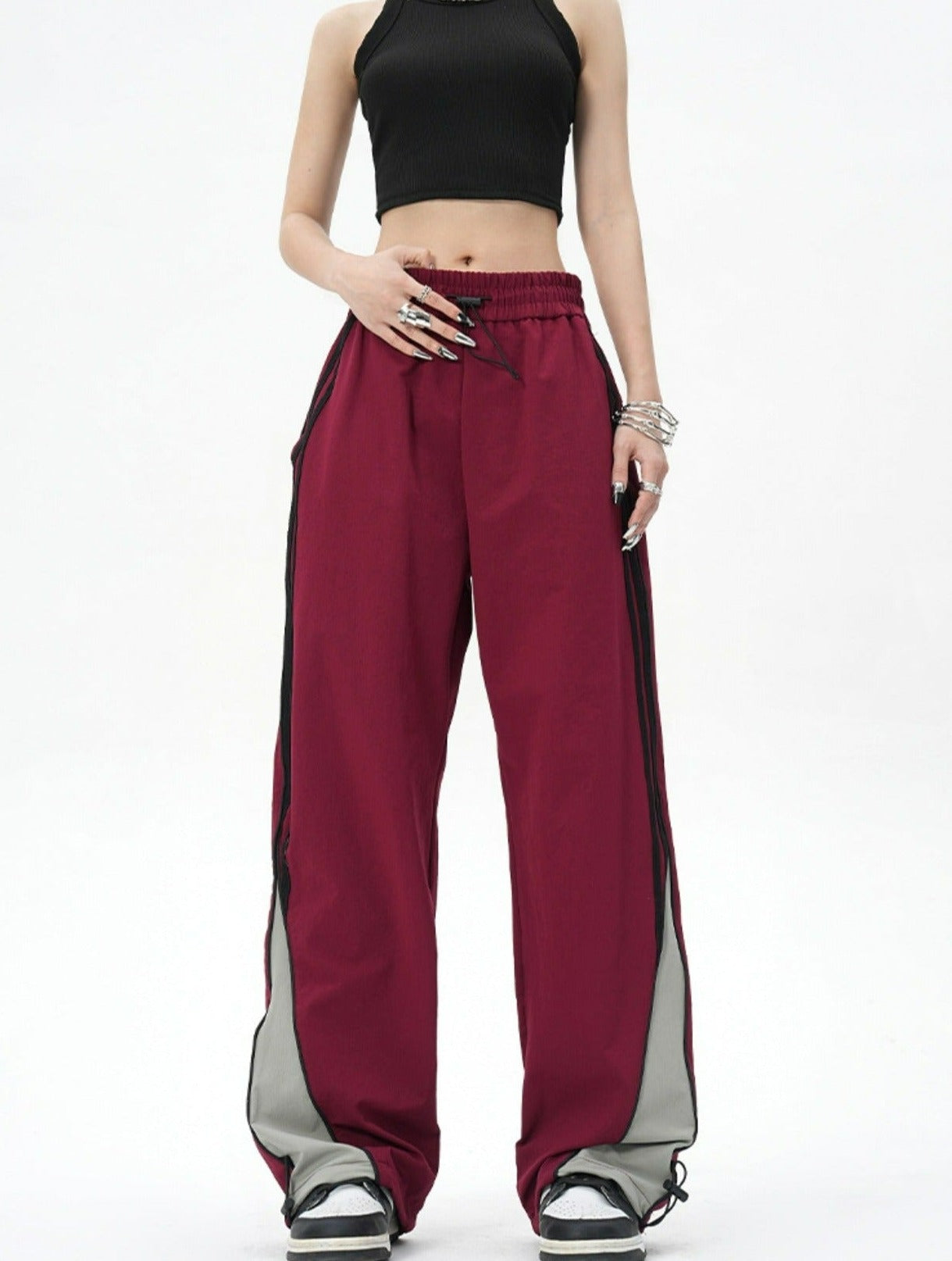 Color Block Side Stripe Pants