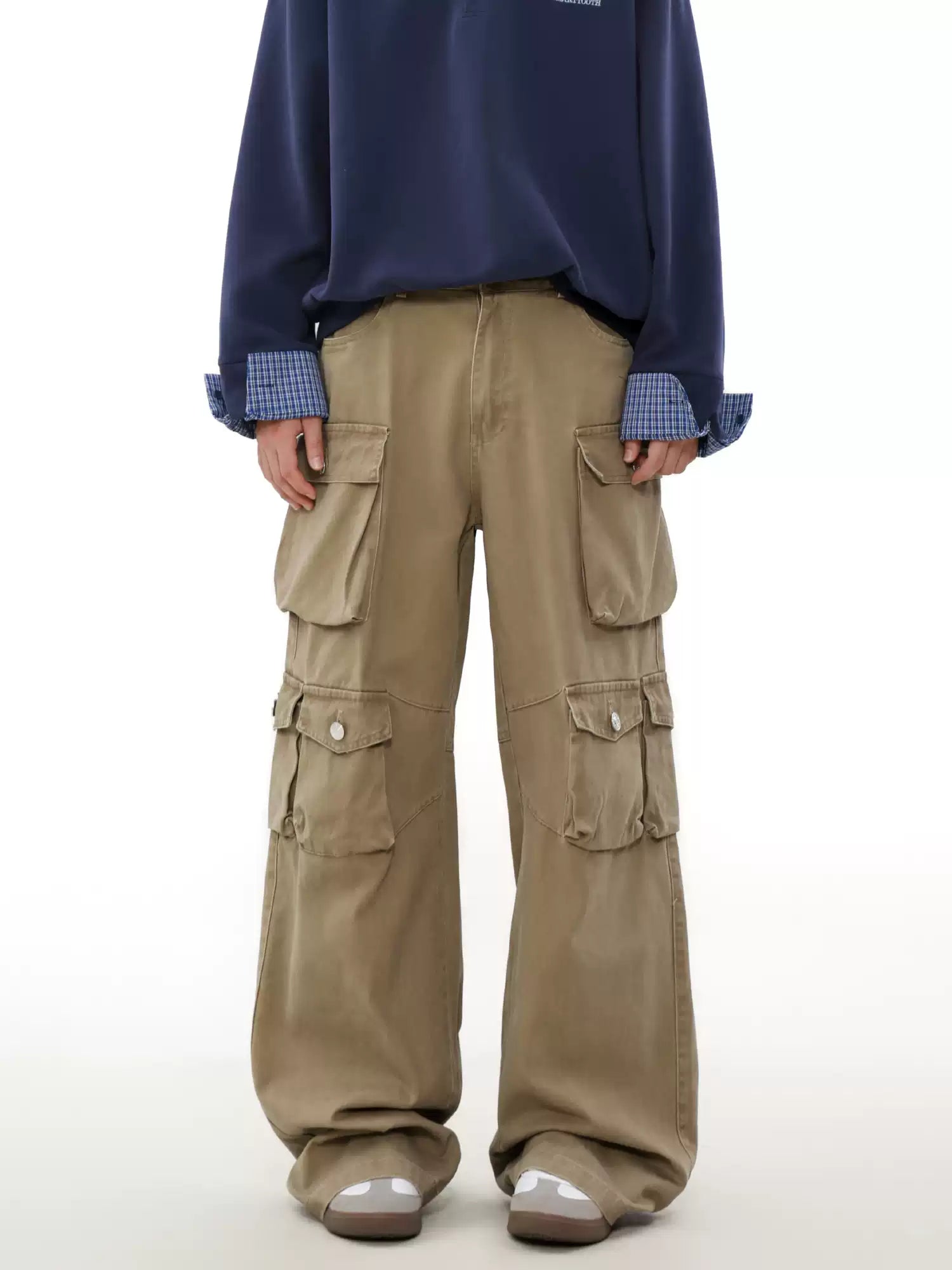 Utility Multi-Pocket Mid Rise Cargo Pants