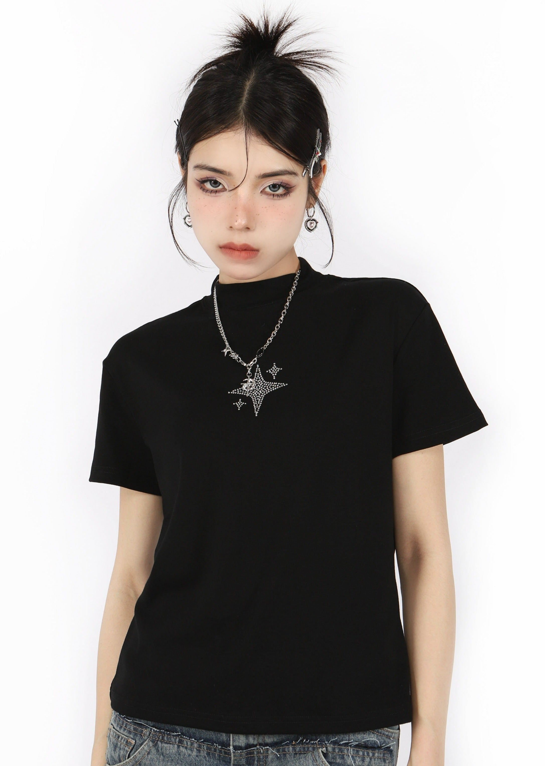 Studded Star Short Sleeve T-Shirt