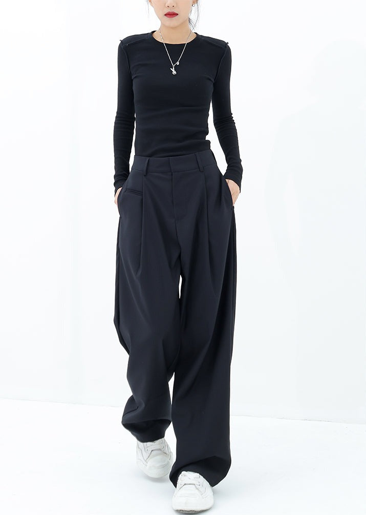 Pleated Straight Fit Pants - nightcity clothing