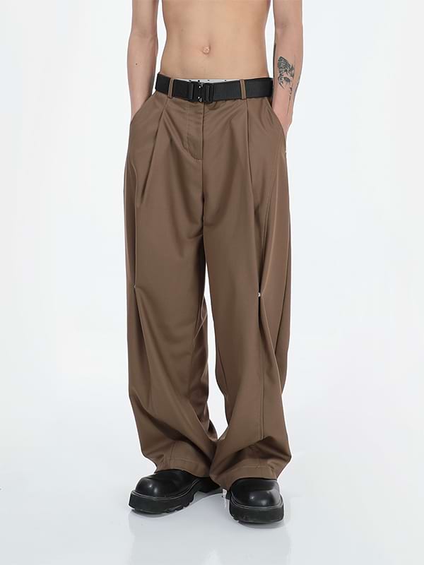 Wide Leg Pleated Pants