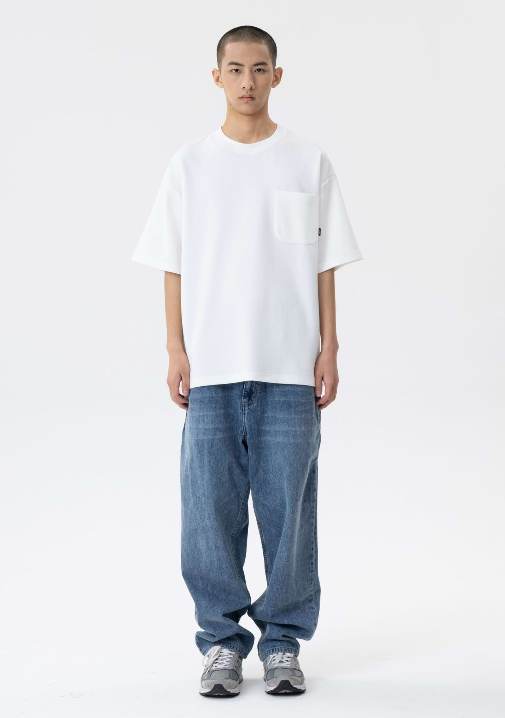 Drop Shoulder T-Shirt with Pocket