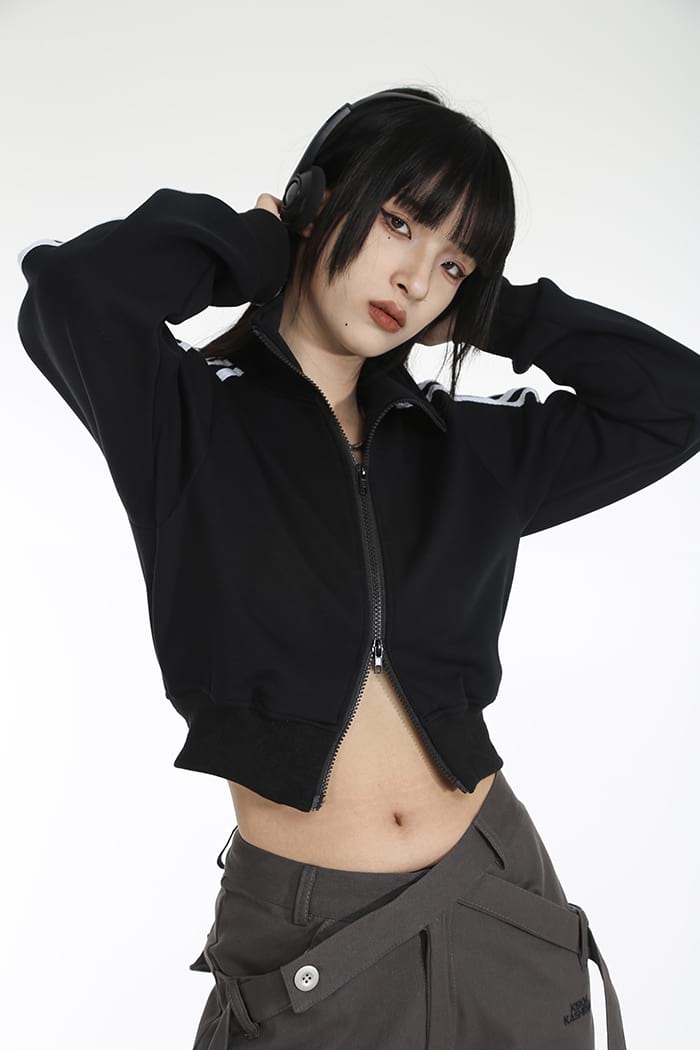 Cropped Track Jacket - nightcity clothing