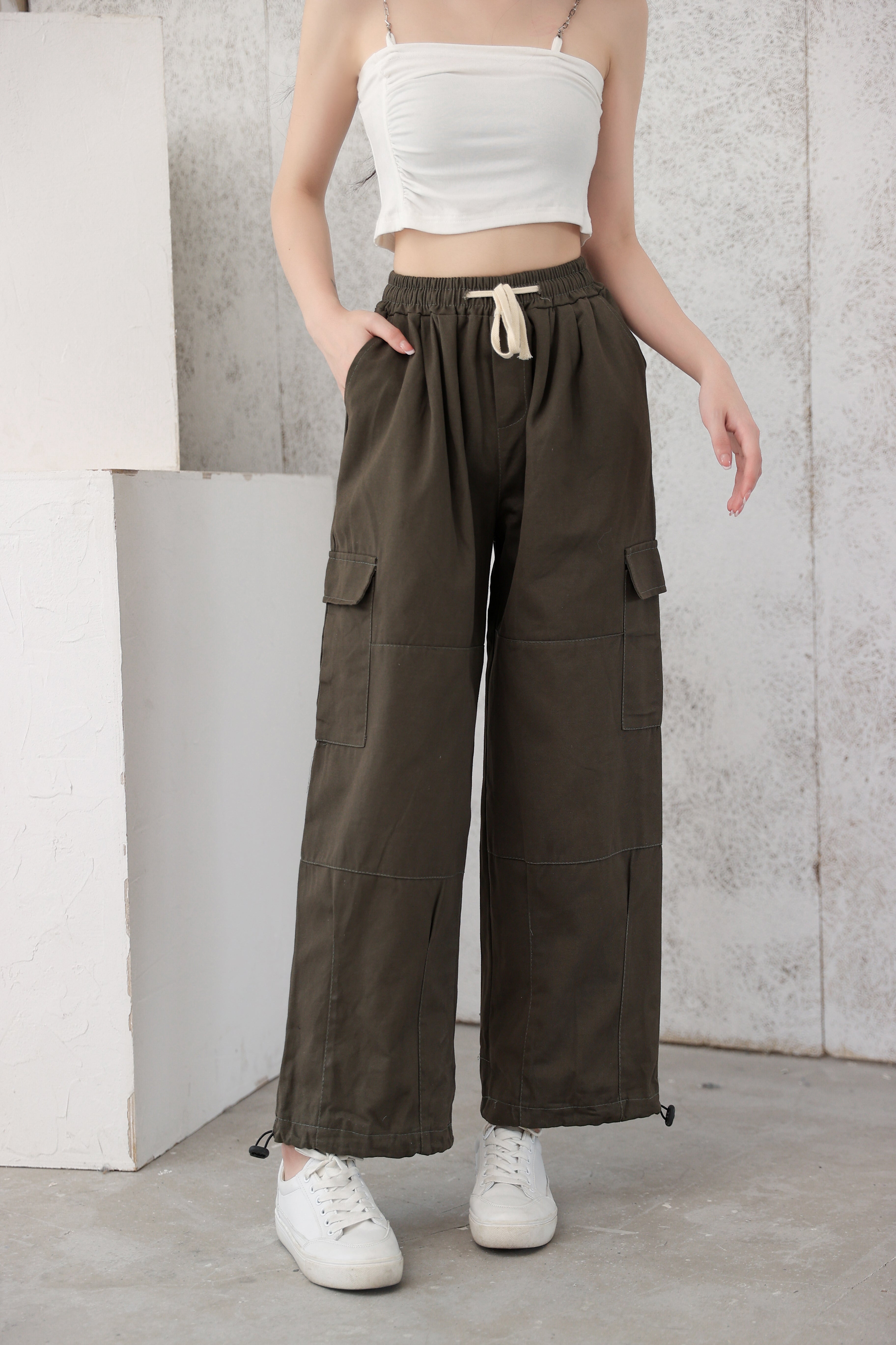 Wide Leg Cargo Pants - nightcity clothing