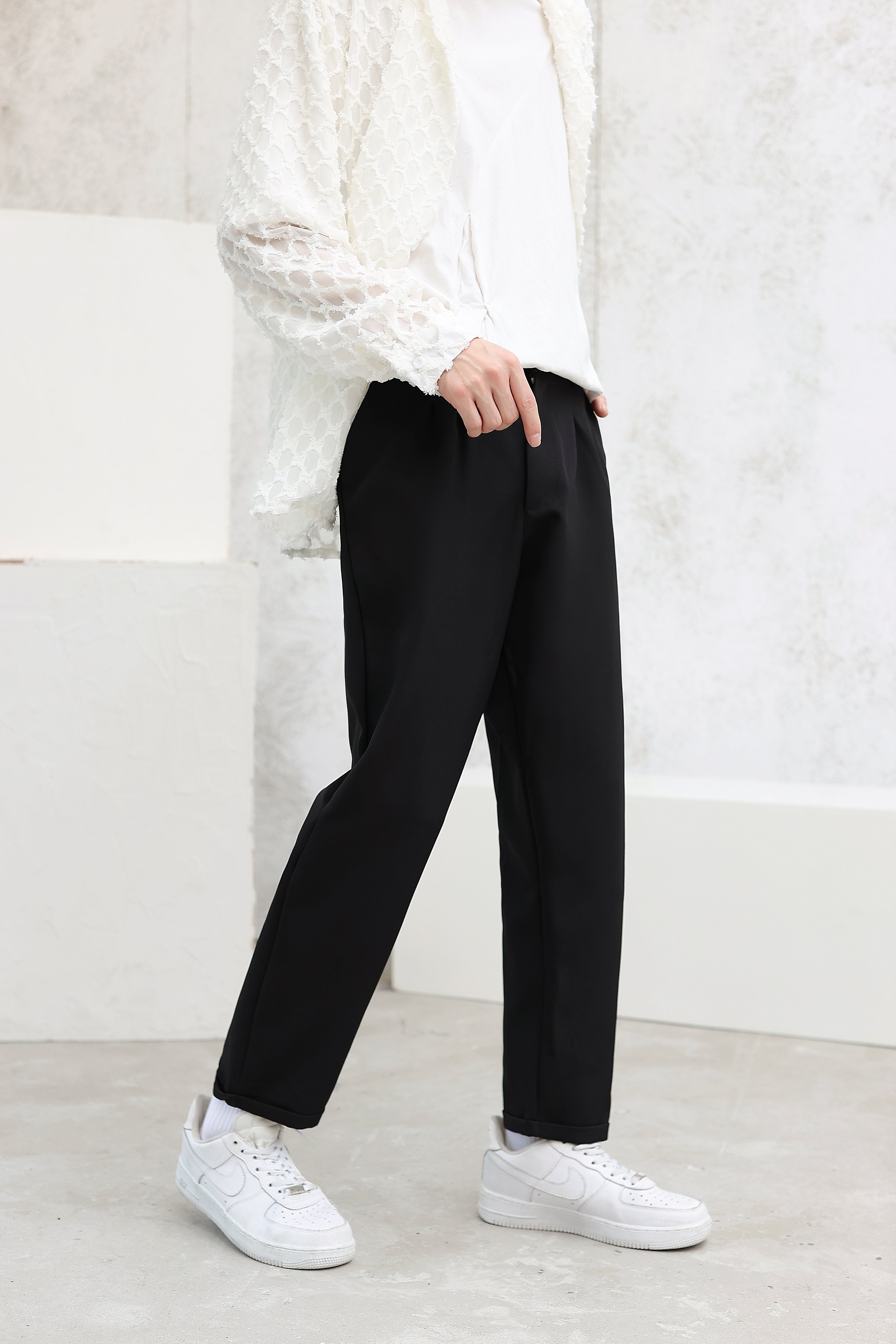 Tapered Suit Trousers - nightcity clothing