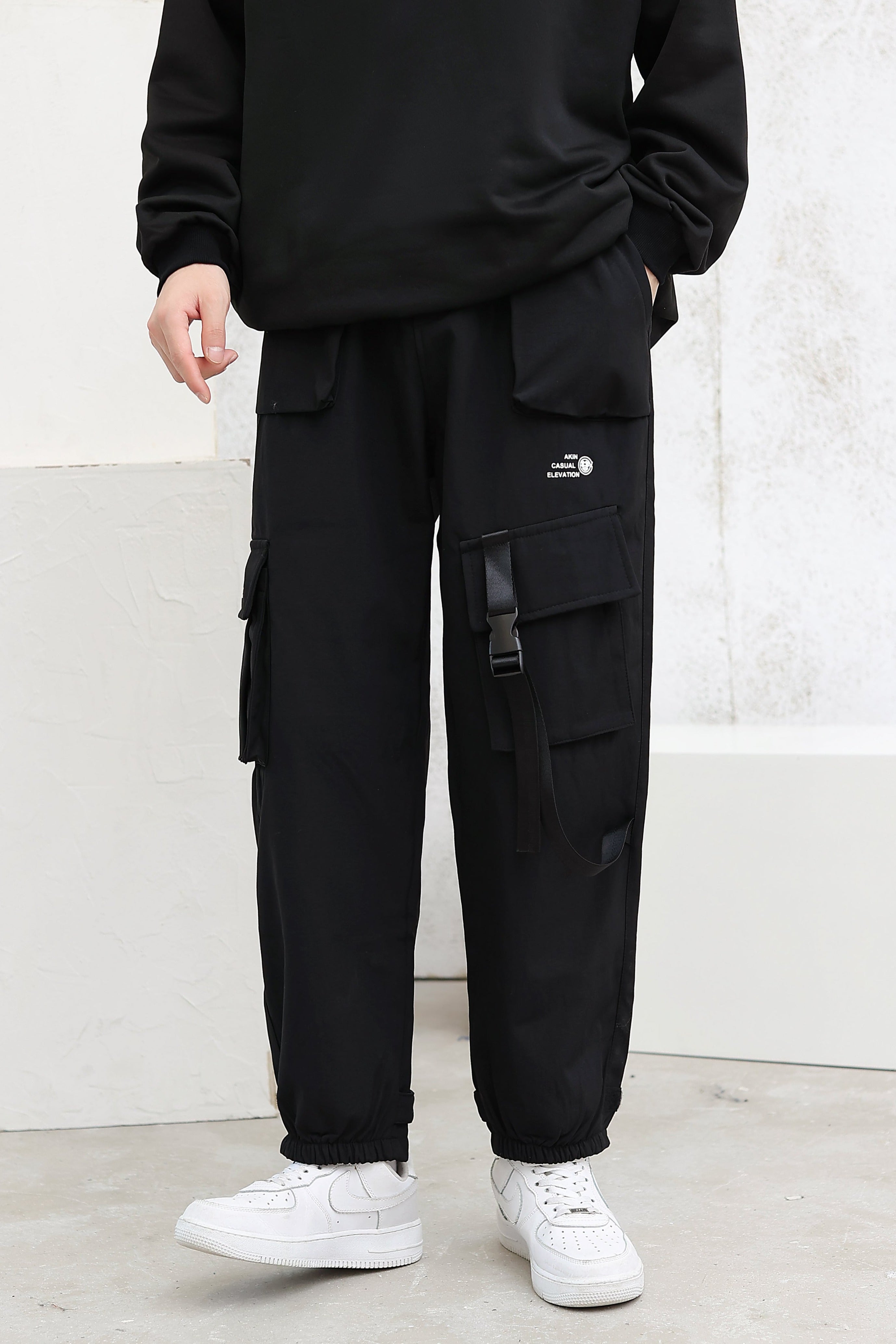 Cargo Joggers with Strap Detail - nightcity clothing