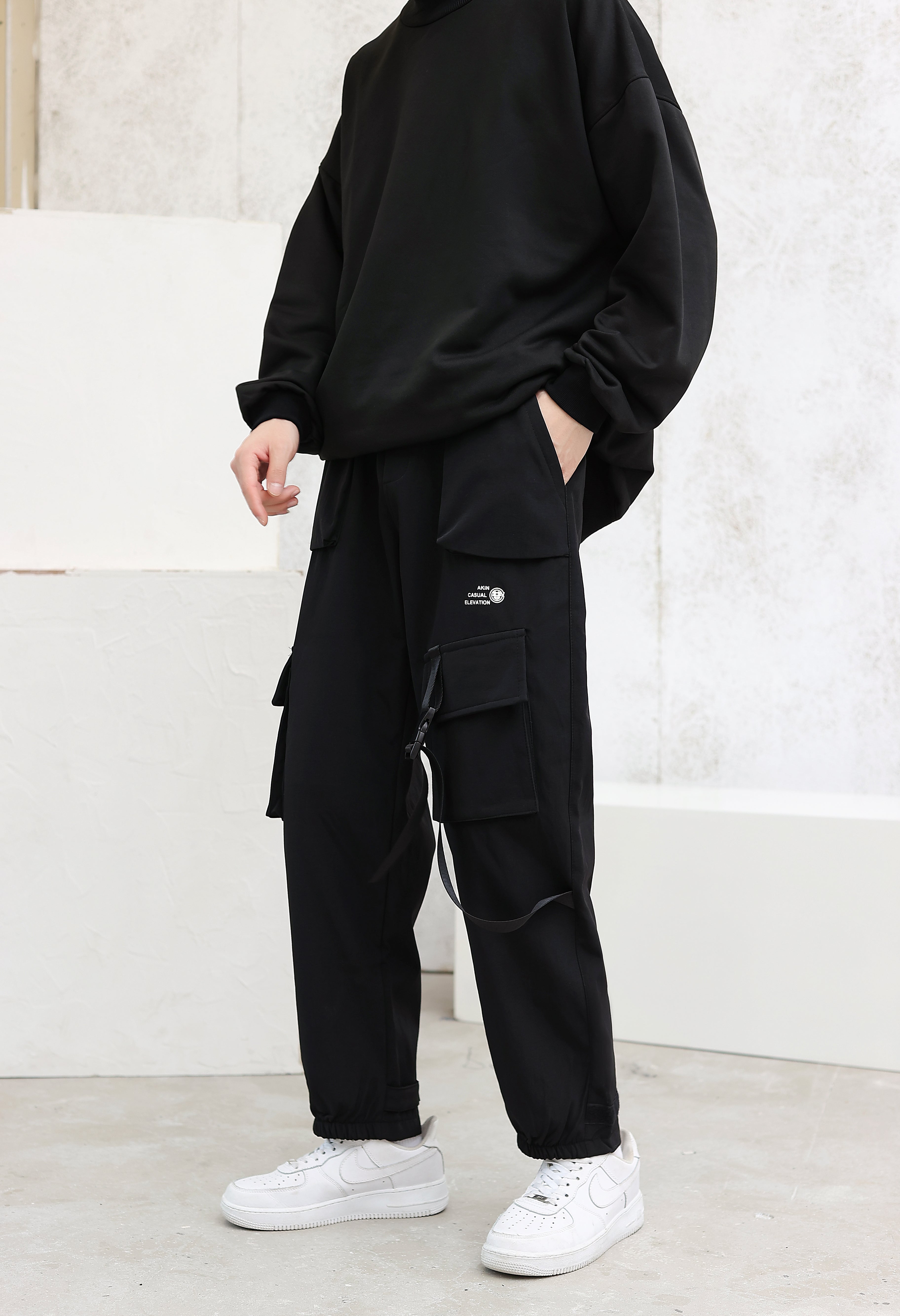 Cargo Joggers with Strap Detail - nightcity clothing