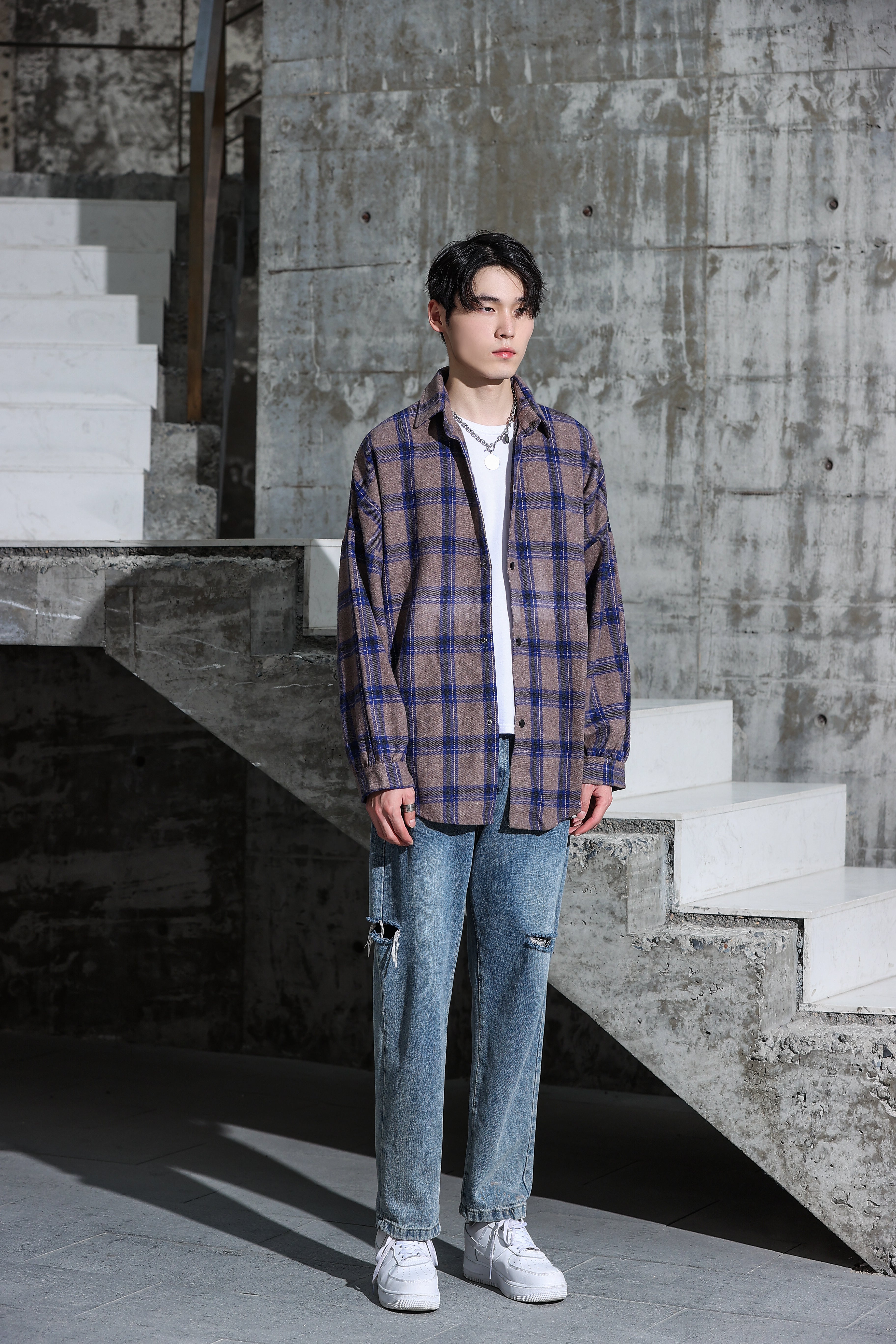 Checked Lightweight Flannel - nightcity clothing