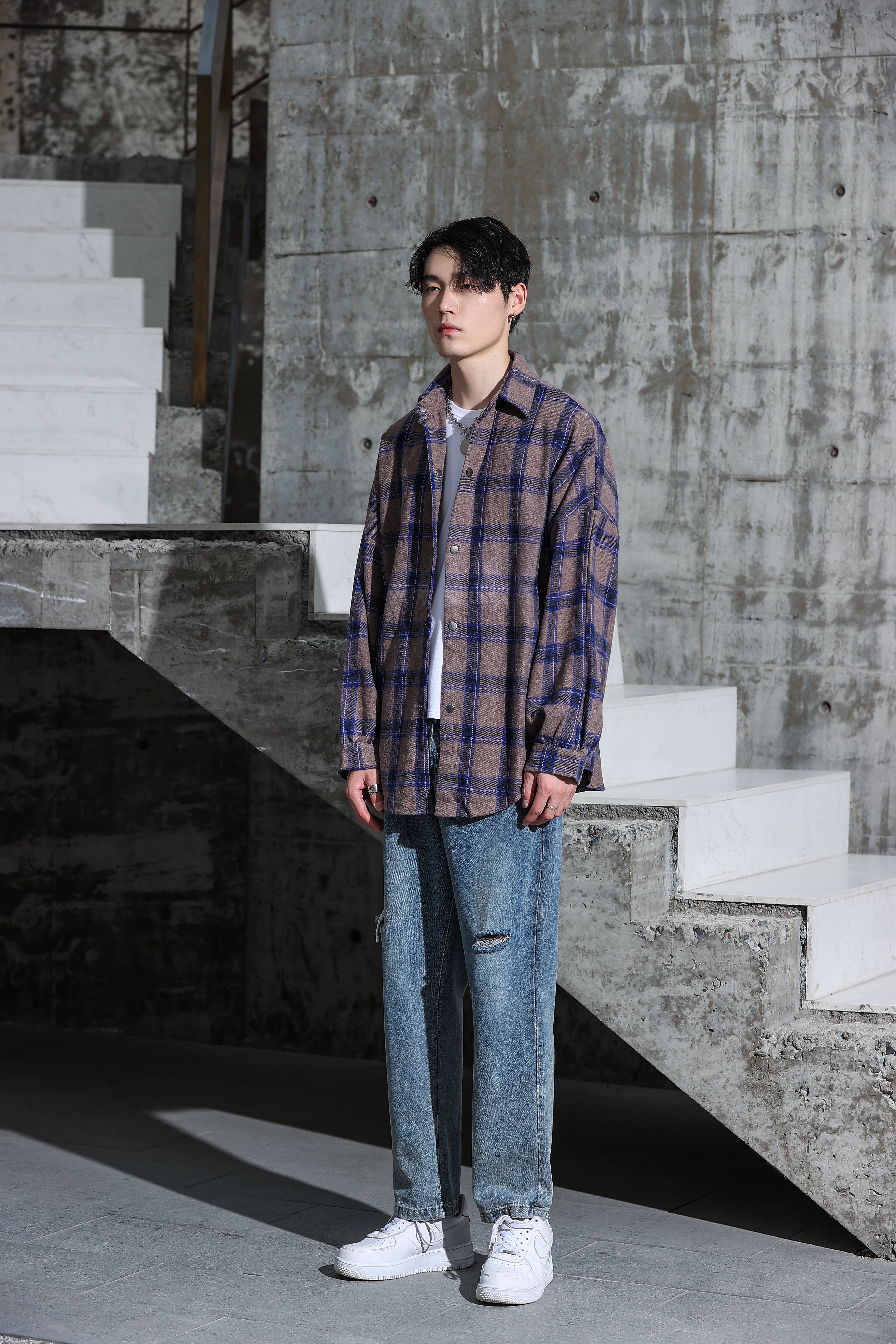 Checked Lightweight Flannel - nightcity clothing