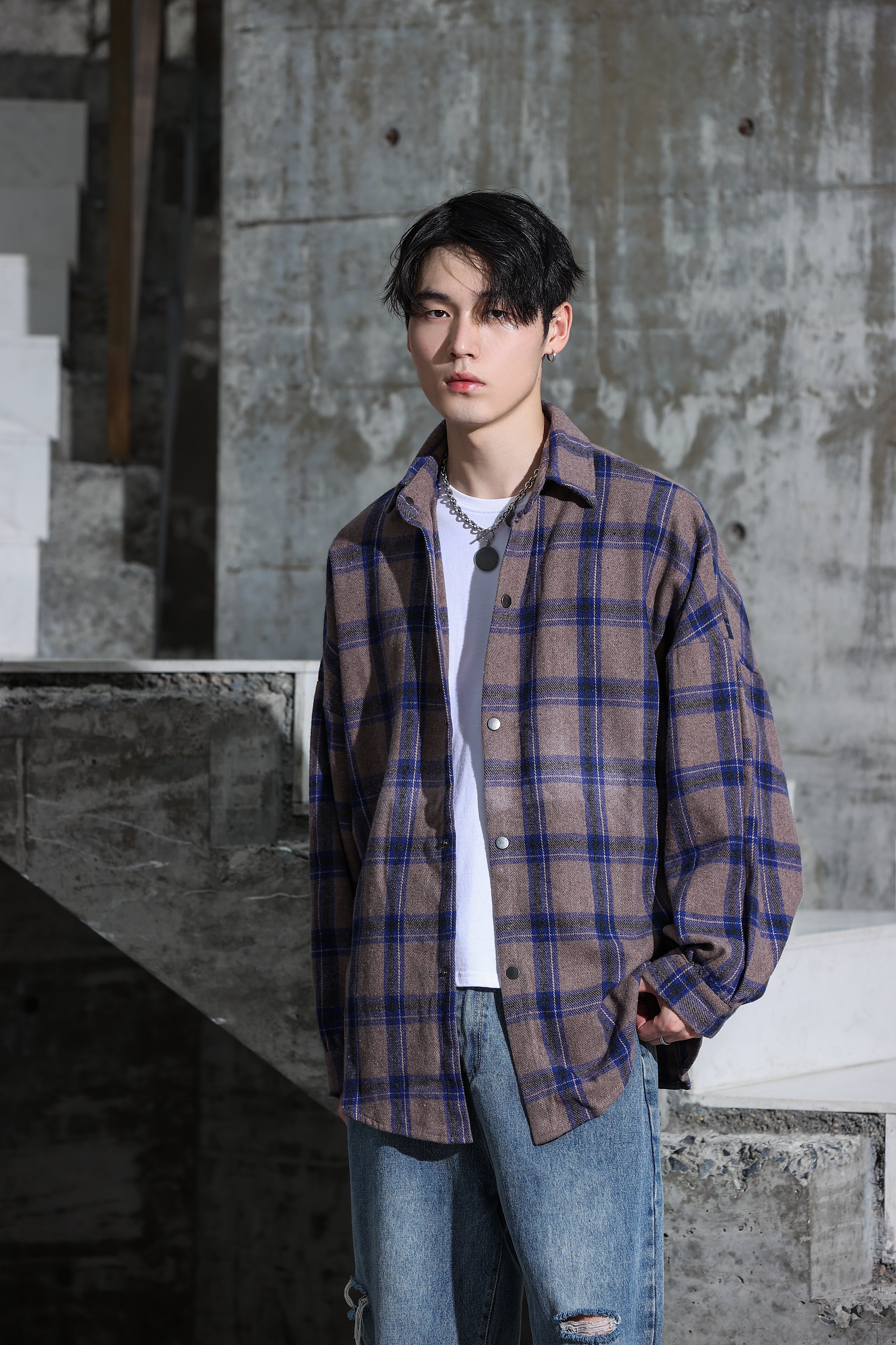 Checked Lightweight Flannel - nightcity clothing