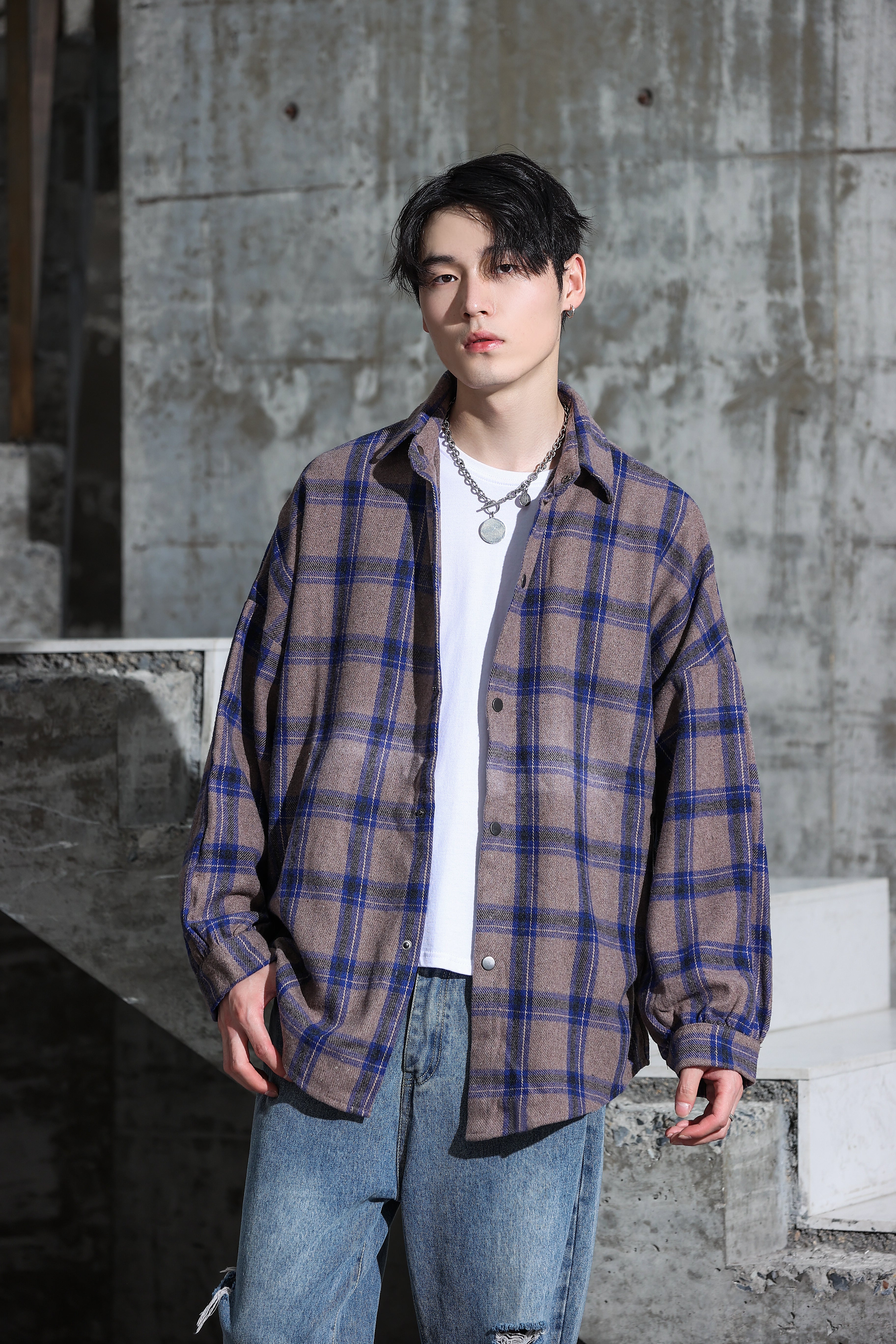 Checked Lightweight Flannel - nightcity clothing