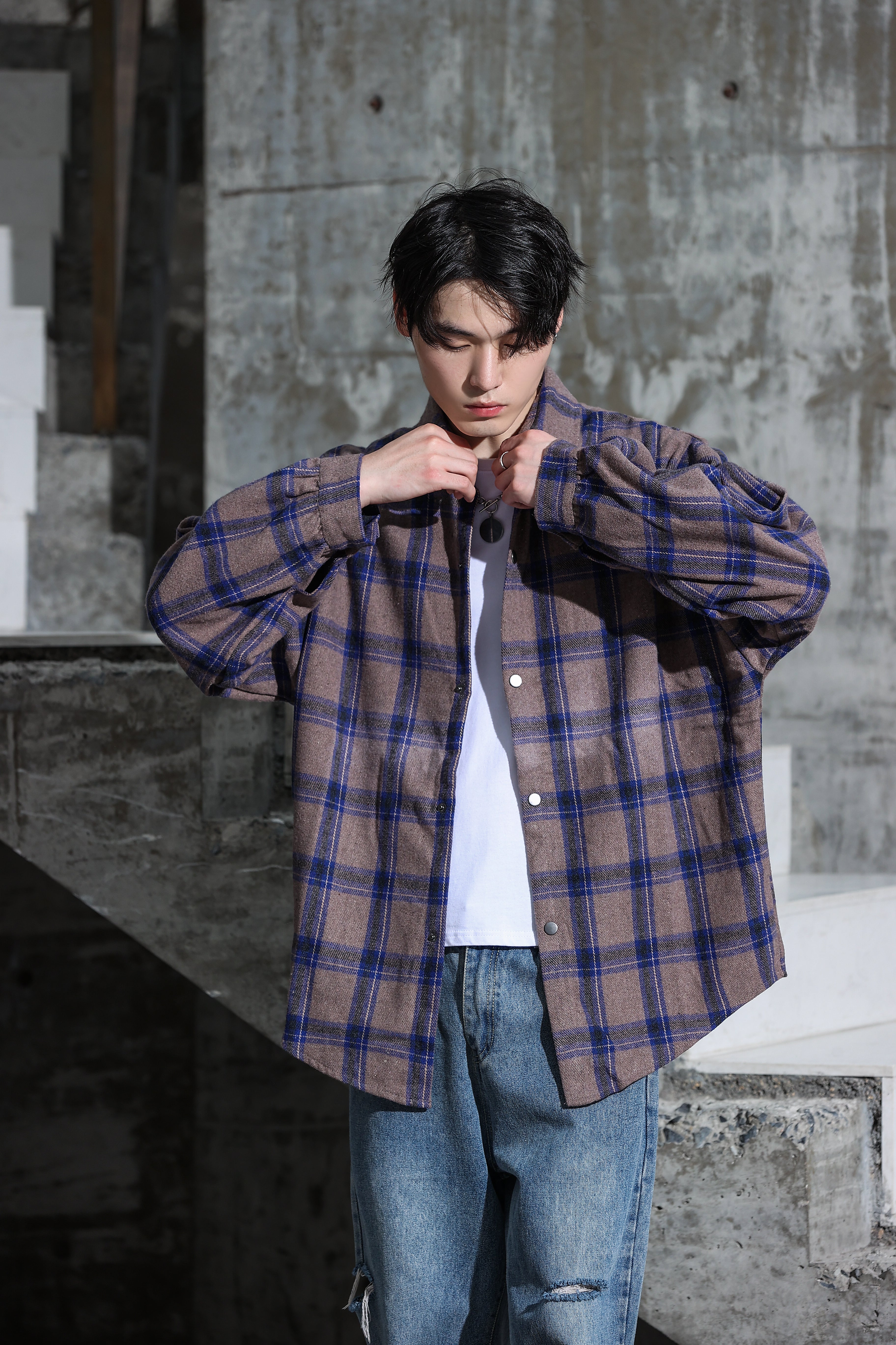 Checked Lightweight Flannel - nightcity clothing