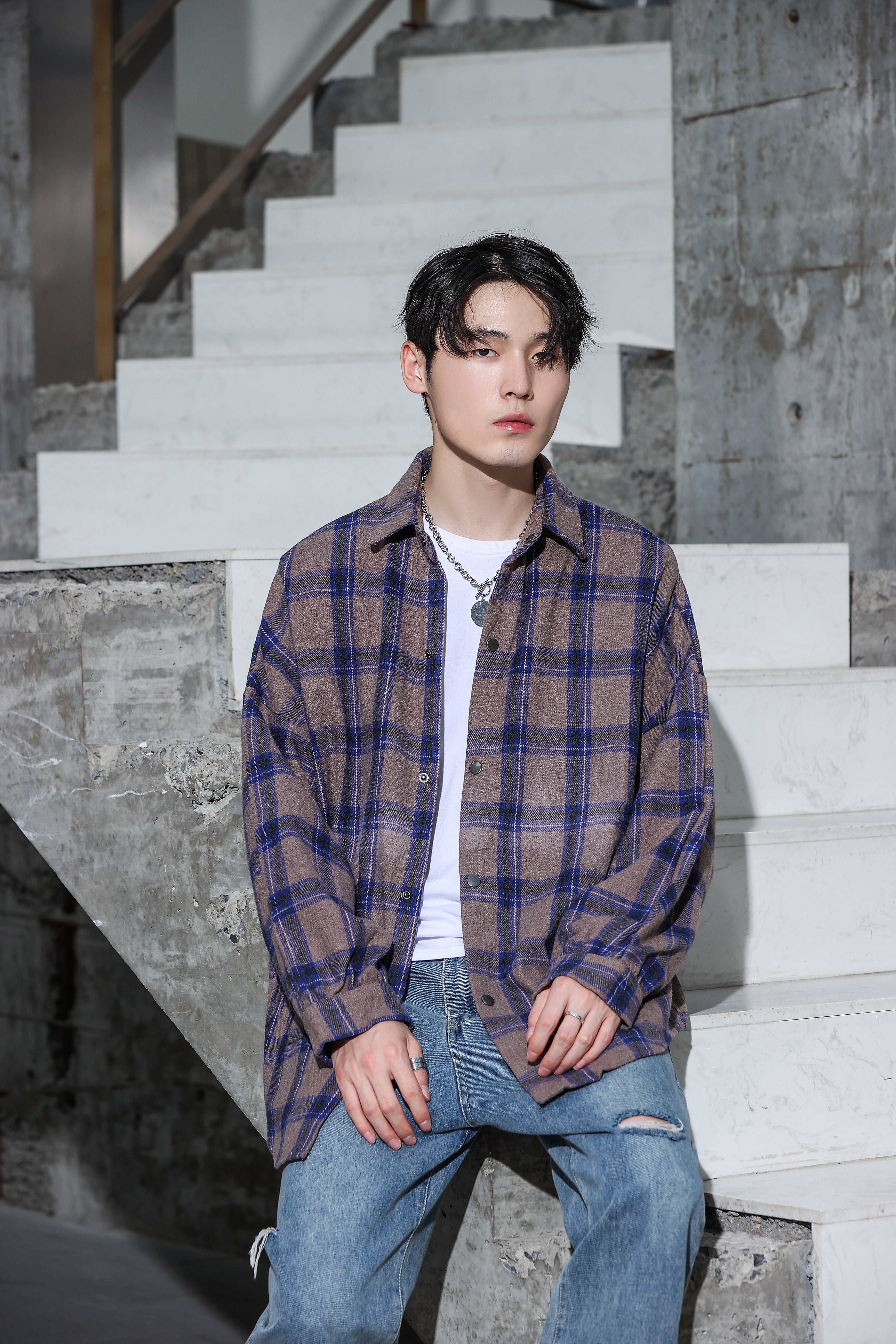 Checked Lightweight Flannel - nightcity clothing