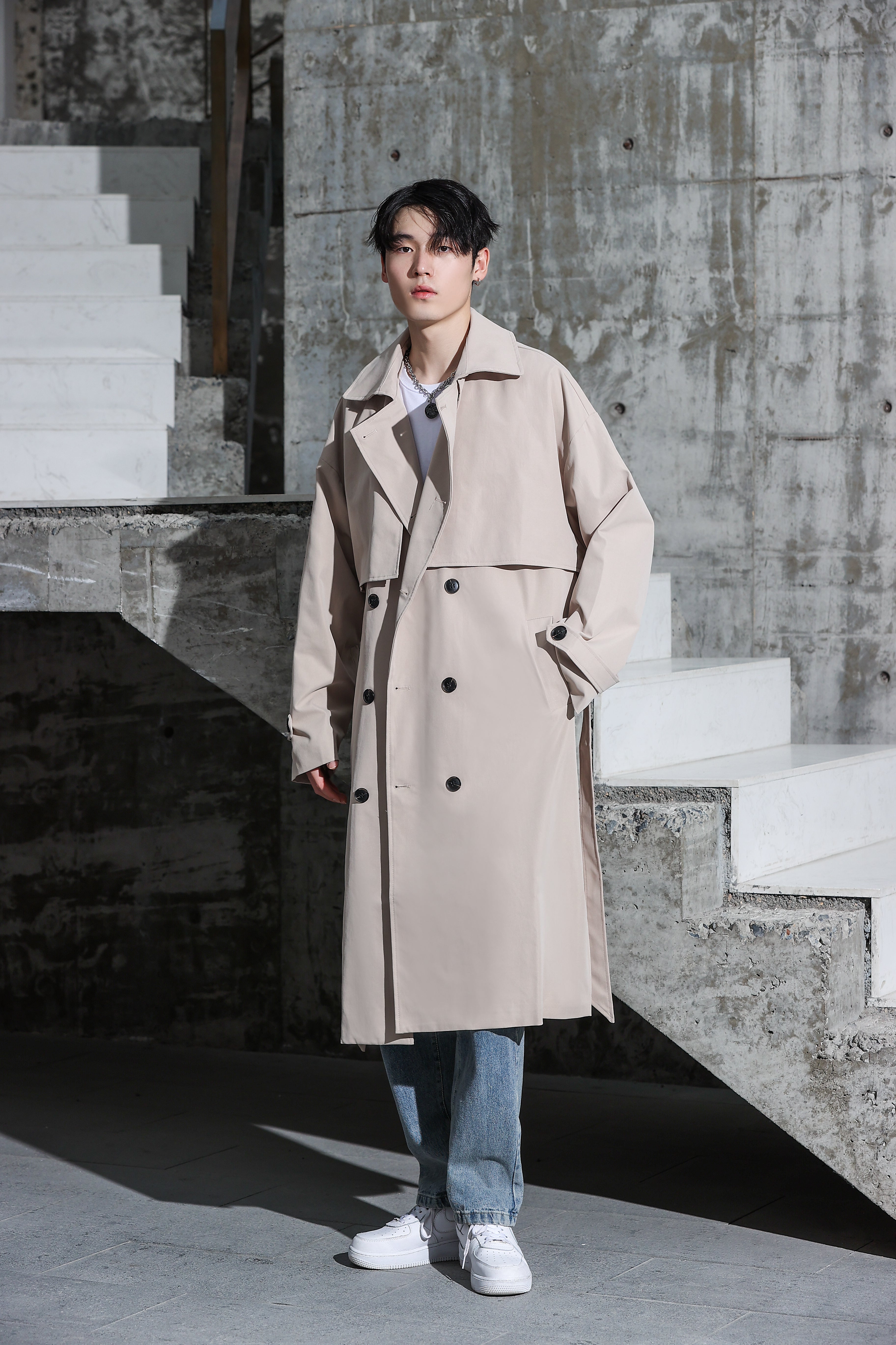 Long Trench Coat - nightcity clothing