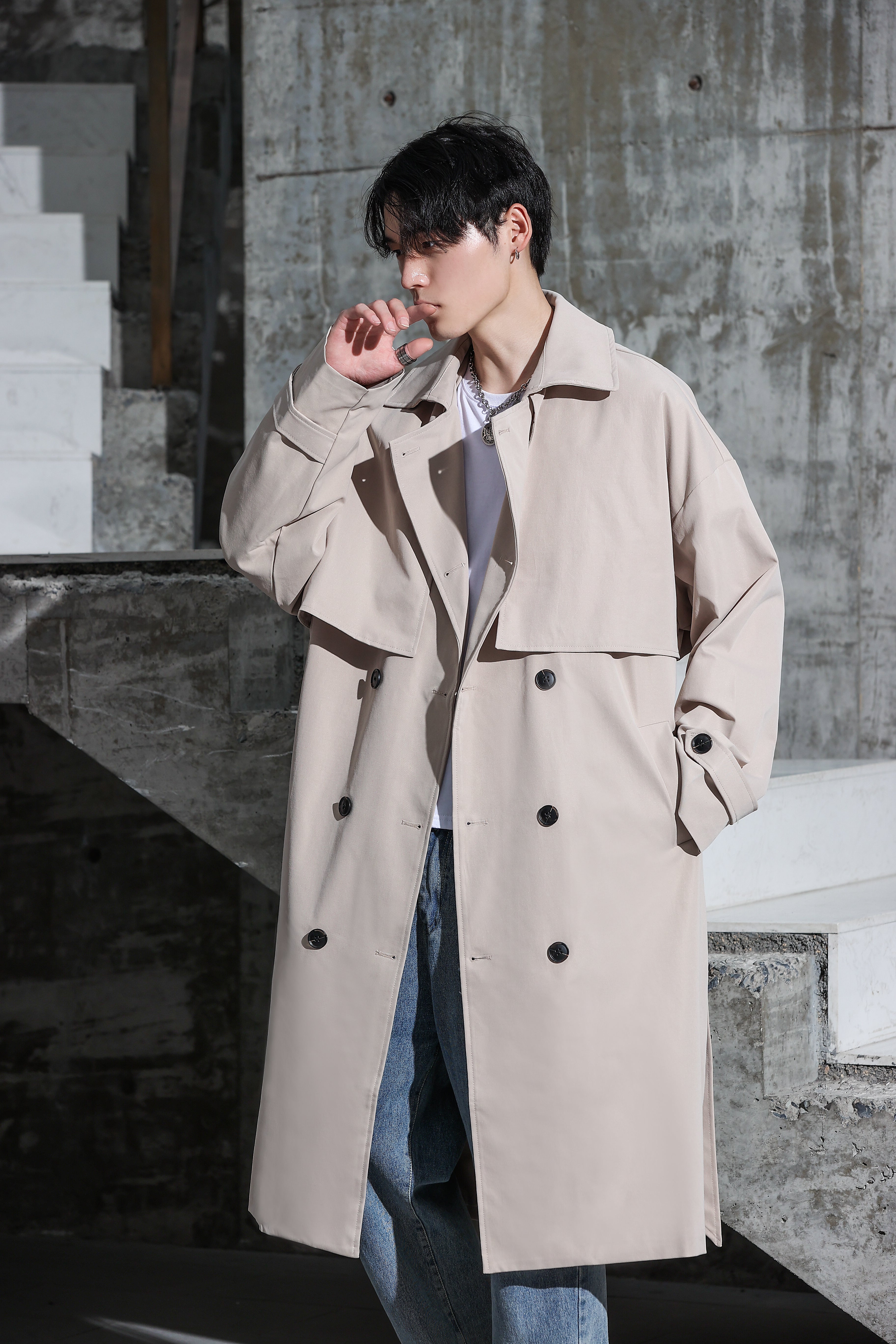 Long Trench Coat - nightcity clothing