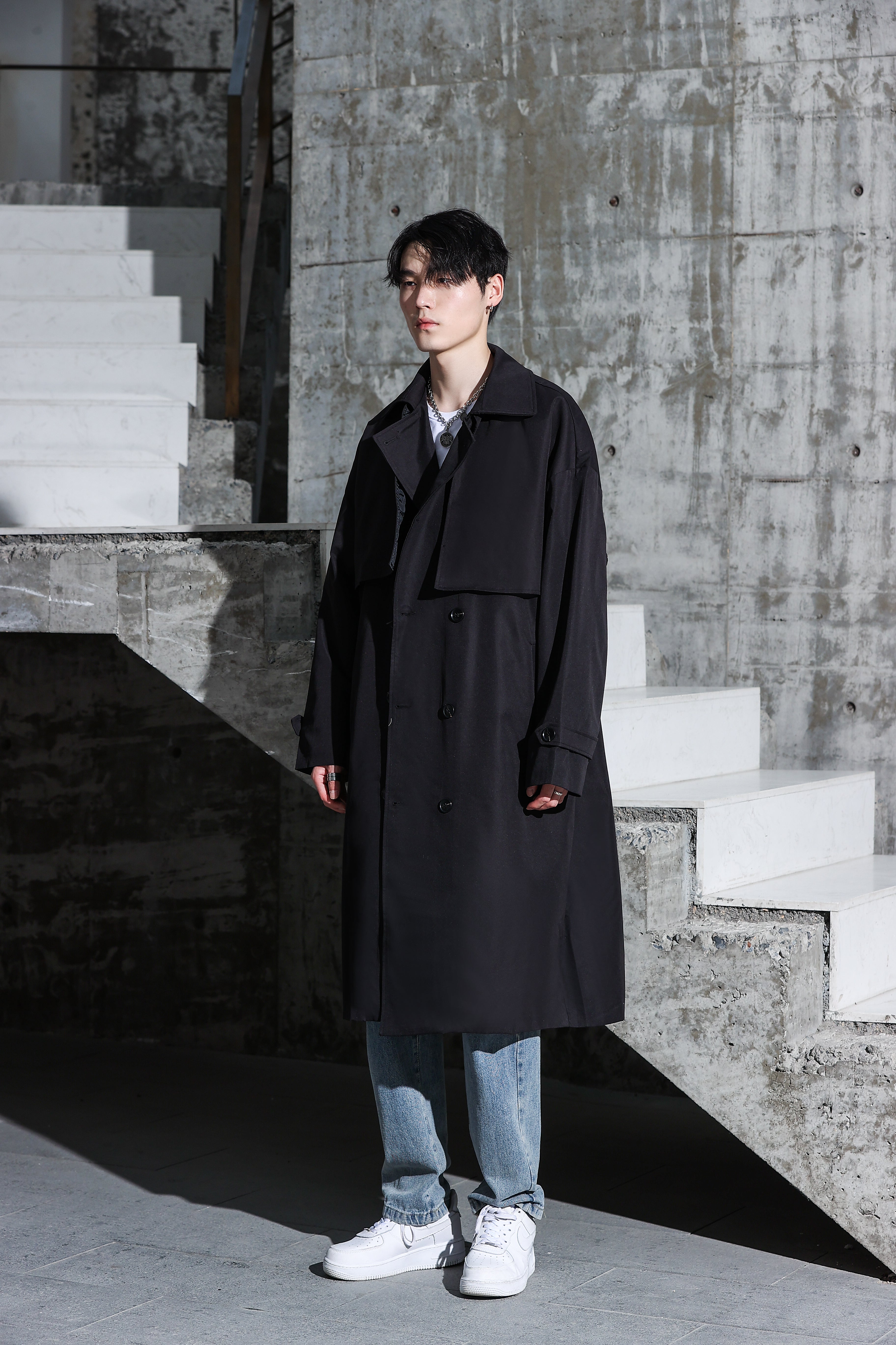 Long Trench Coat - nightcity clothing