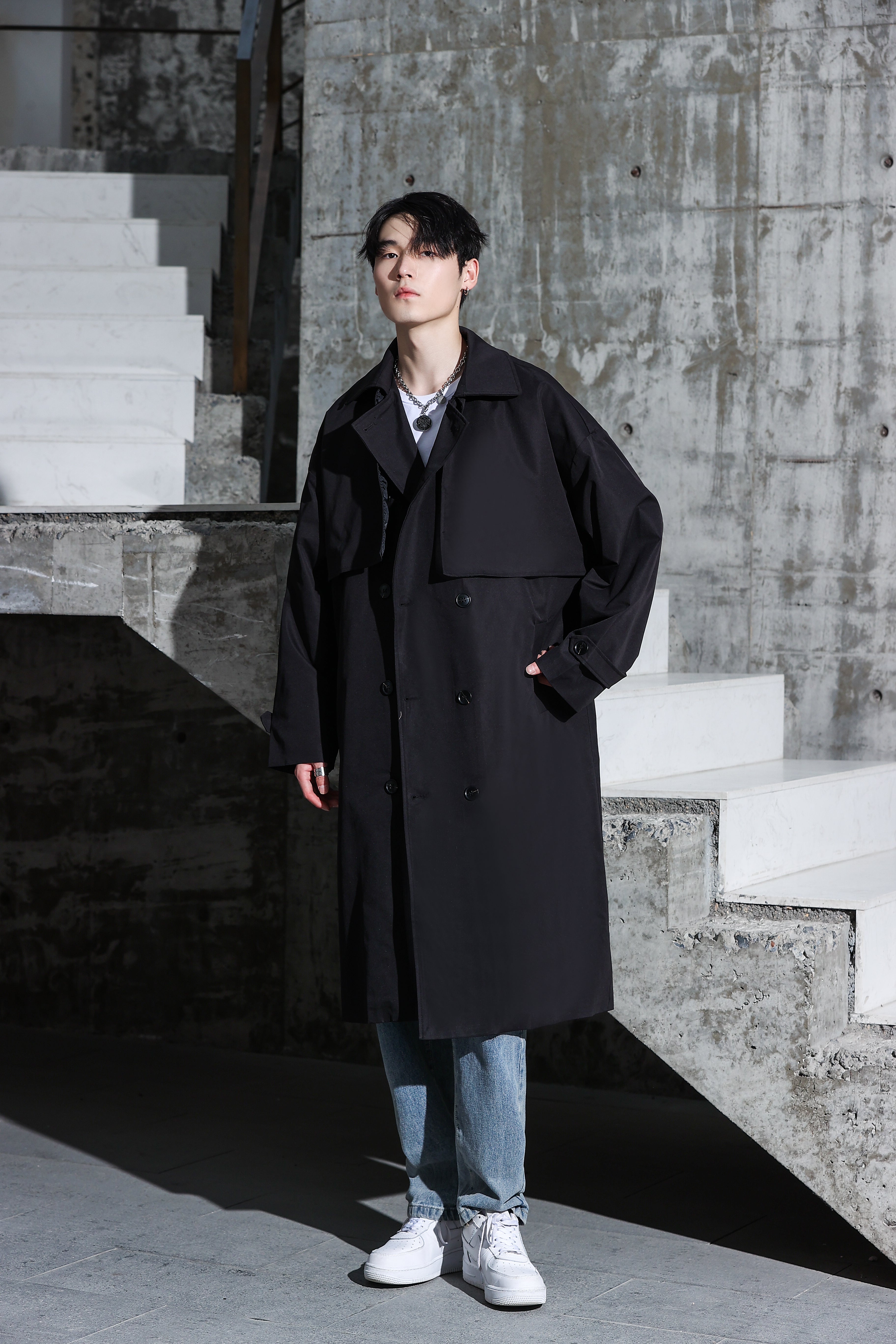 Long Trench Coat - nightcity clothing