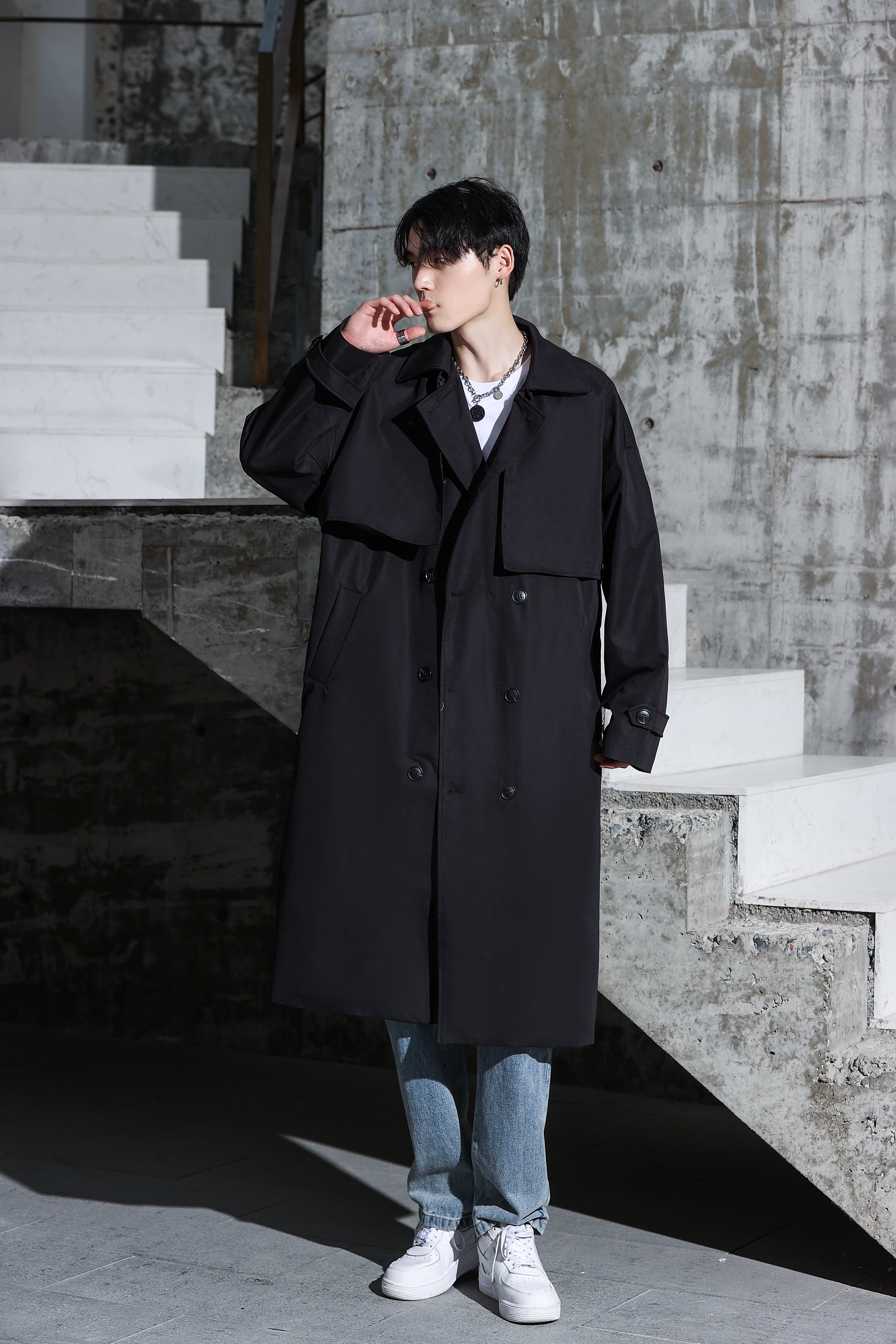 Long Trench Coat - nightcity clothing