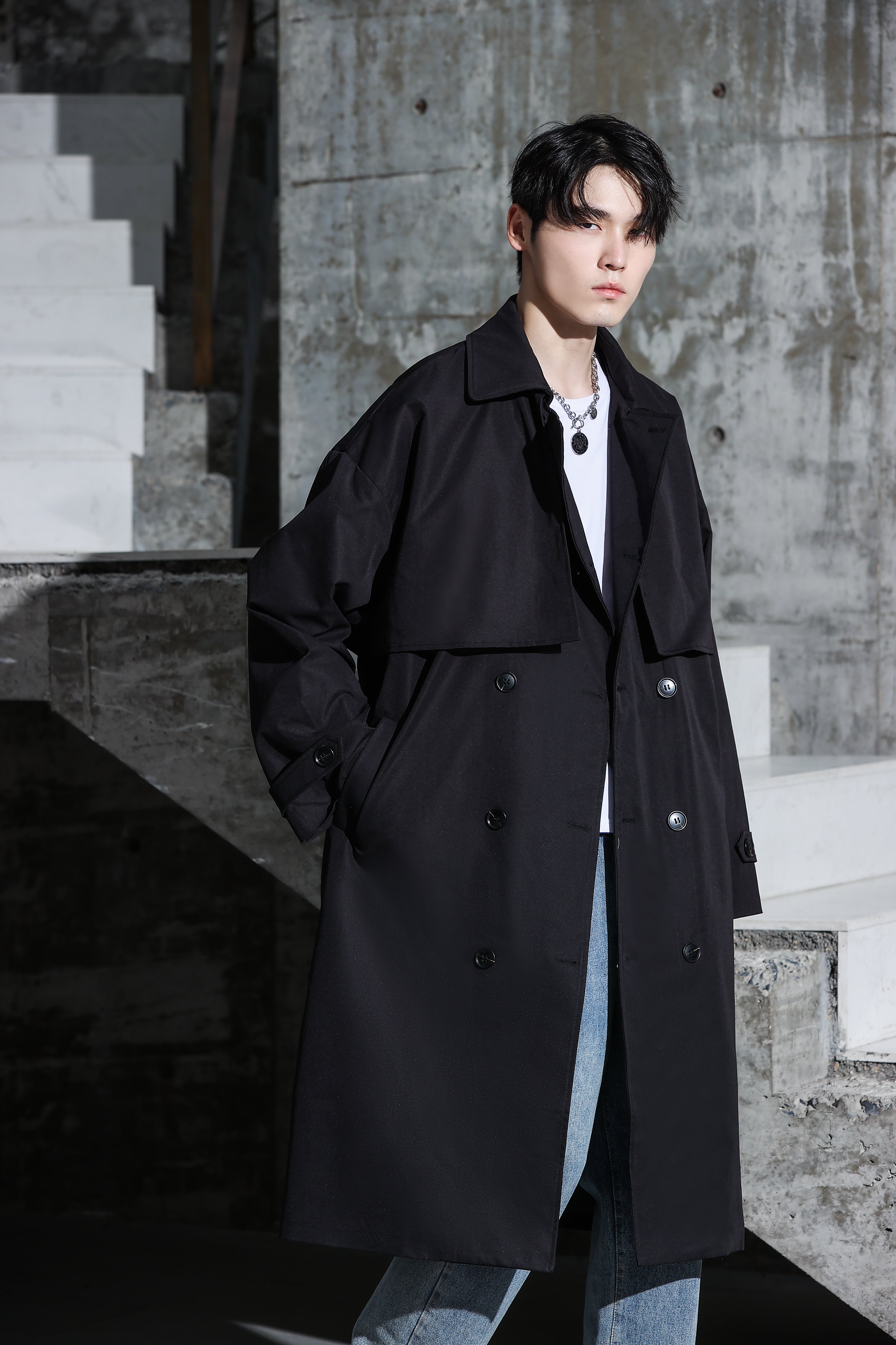 Long Trench Coat - nightcity clothing