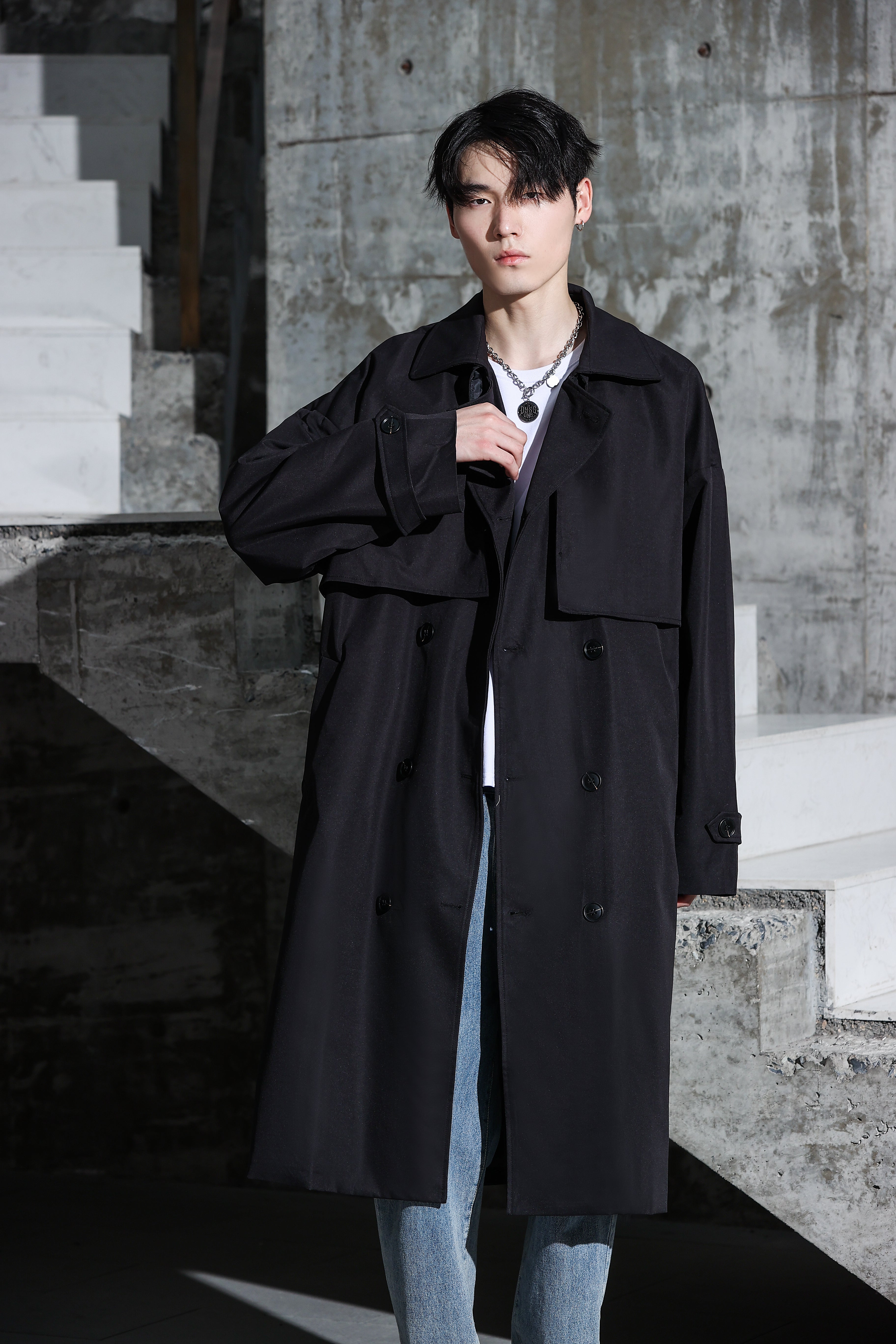 Long Trench Coat - nightcity clothing