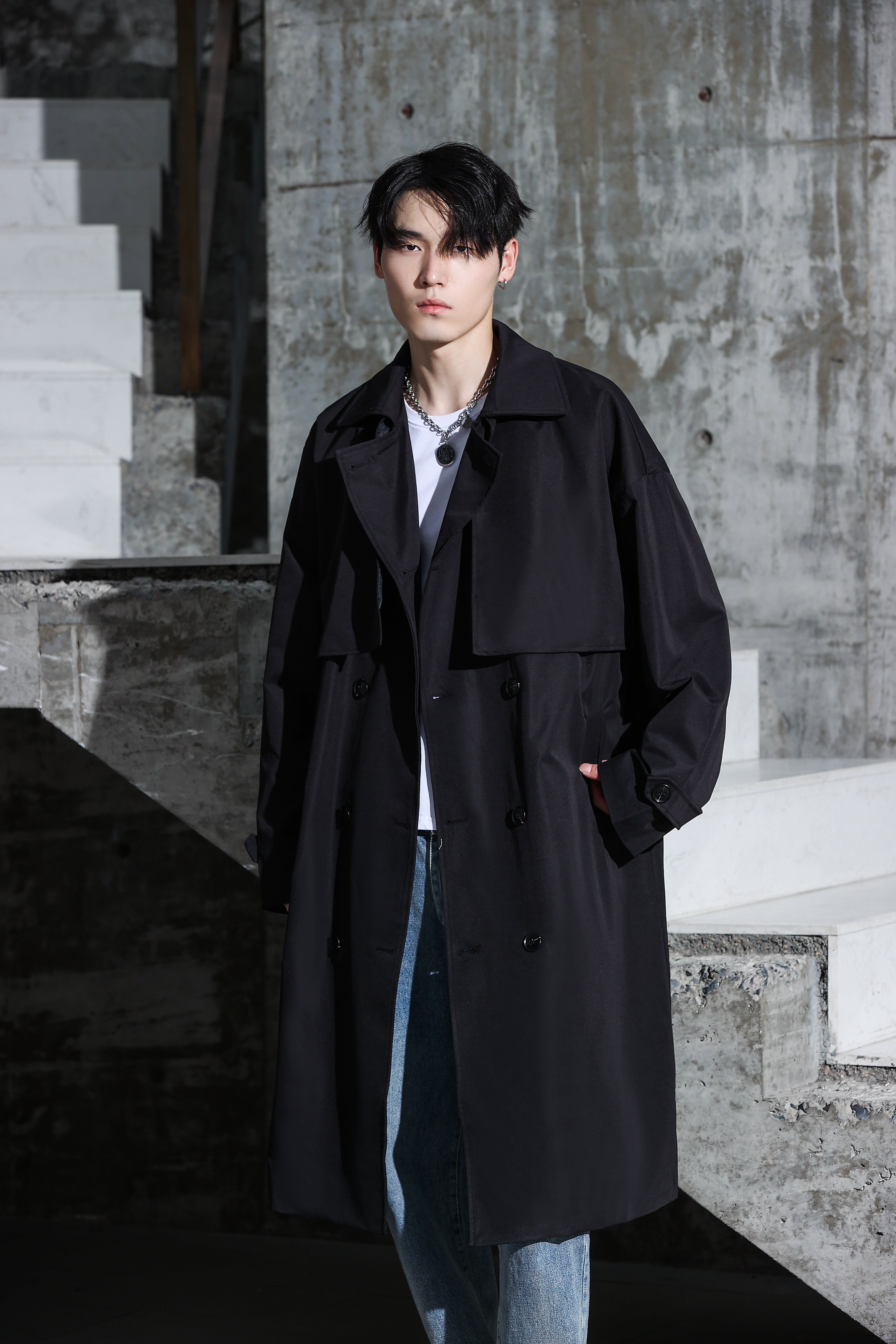 Long Trench Coat - nightcity clothing