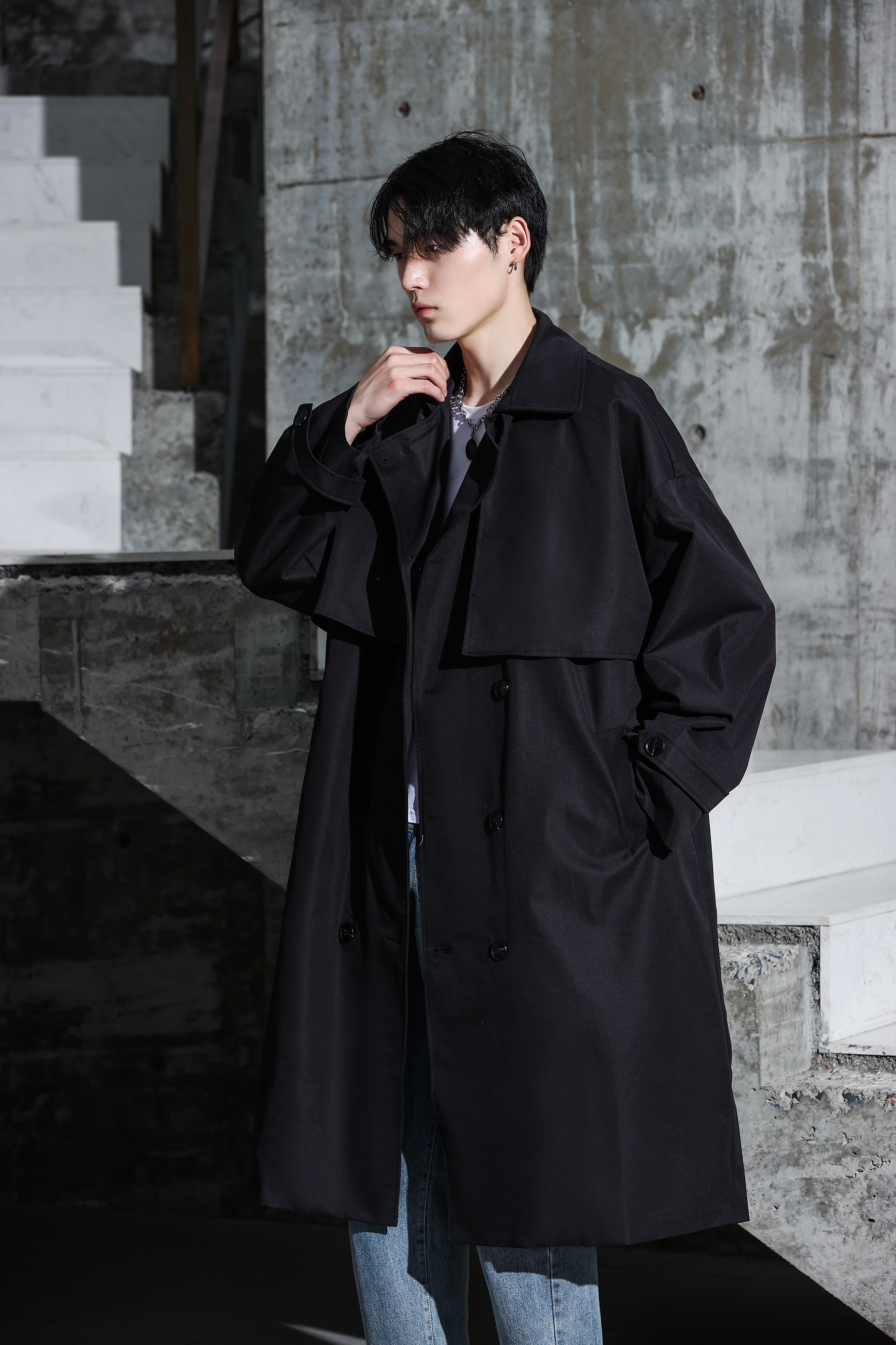 Long Trench Coat - nightcity clothing