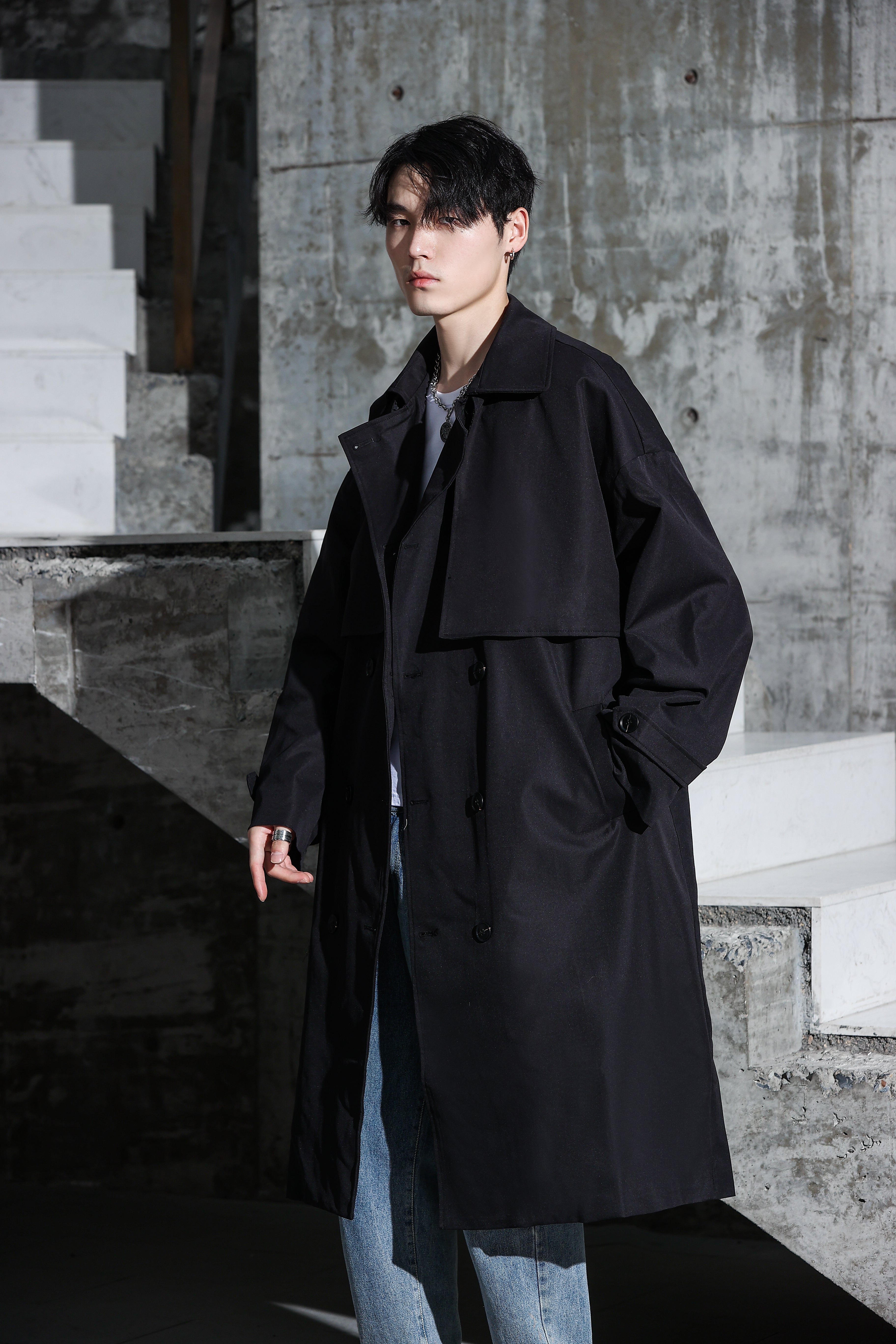 Long Trench Coat - nightcity clothing