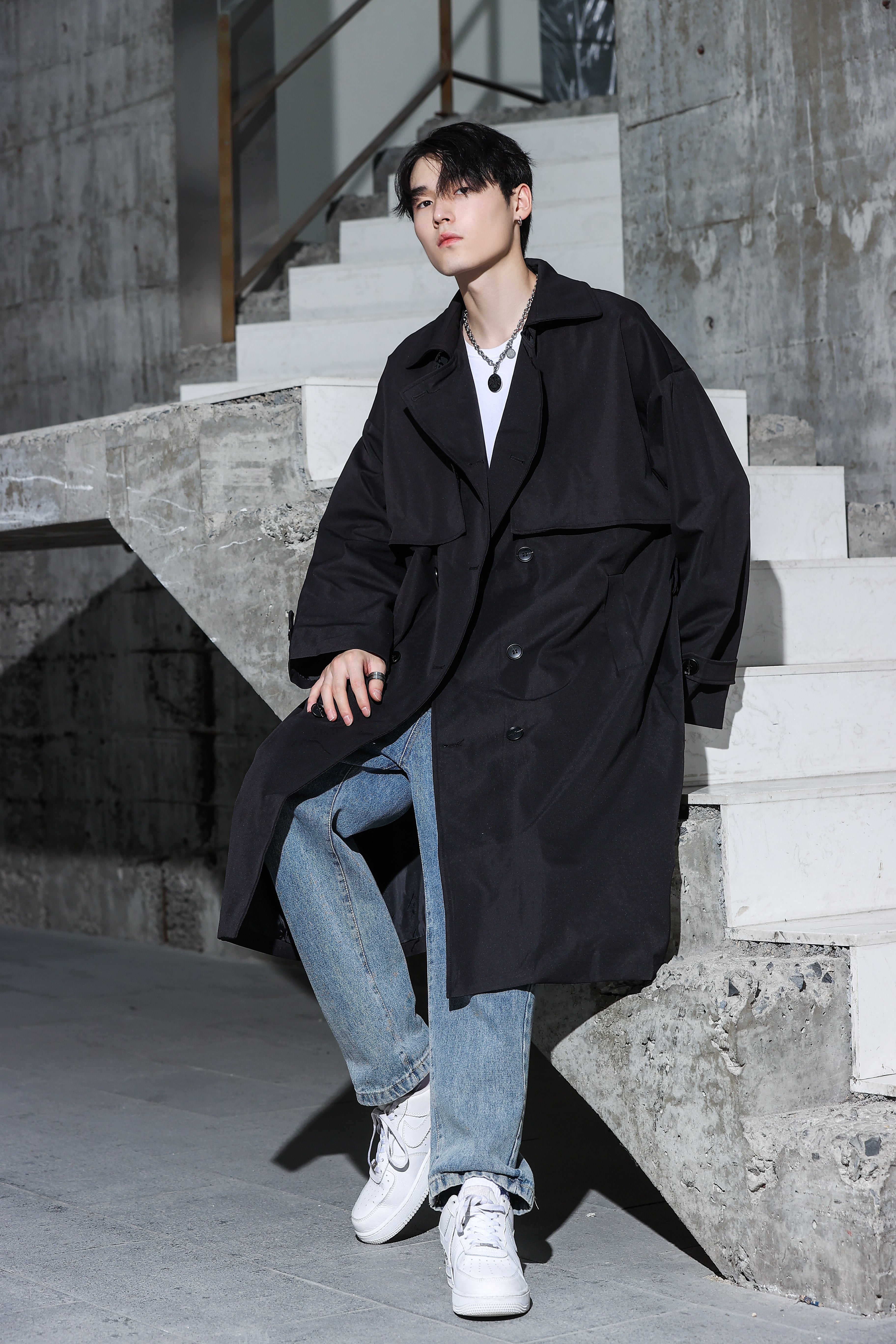 Long Trench Coat - nightcity clothing