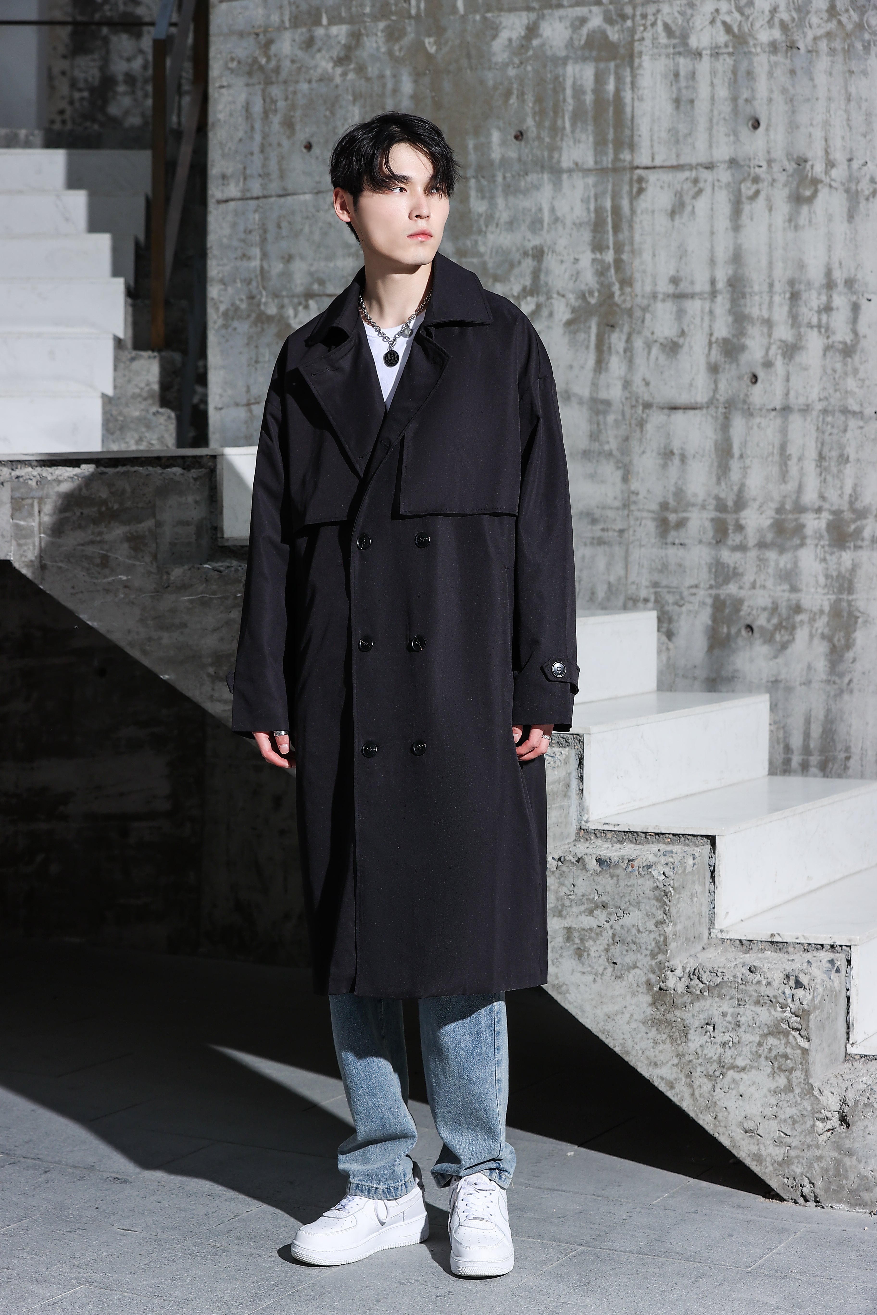 Long Trench Coat - nightcity clothing