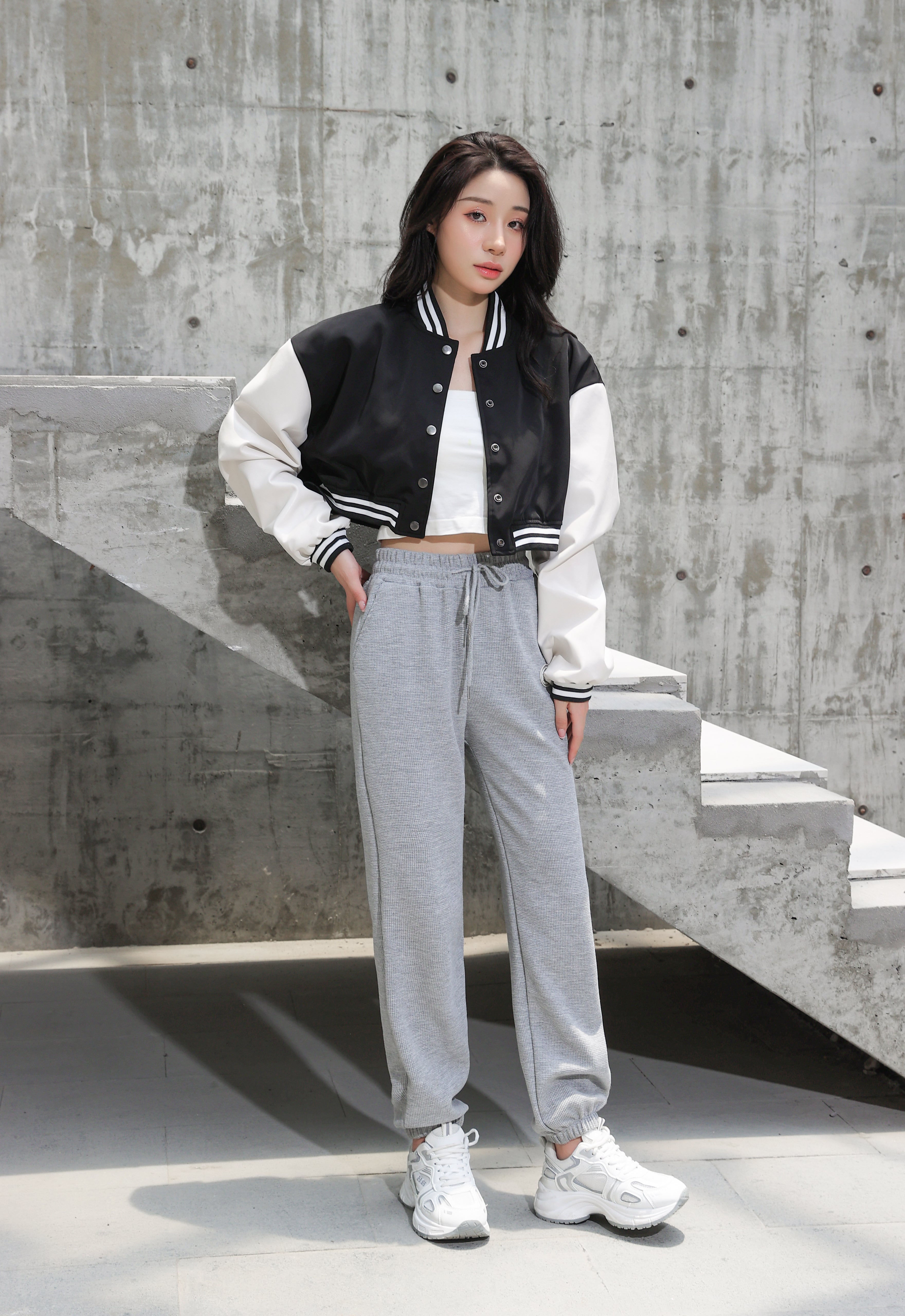 Cropped Baseball Jacket - nightcity clothing