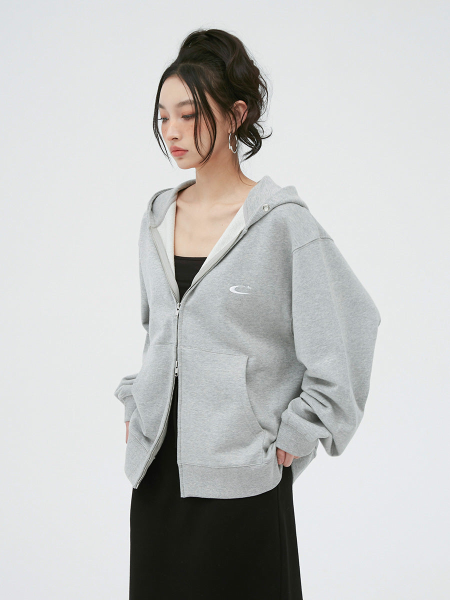 Double Zip Oversized Hoodie