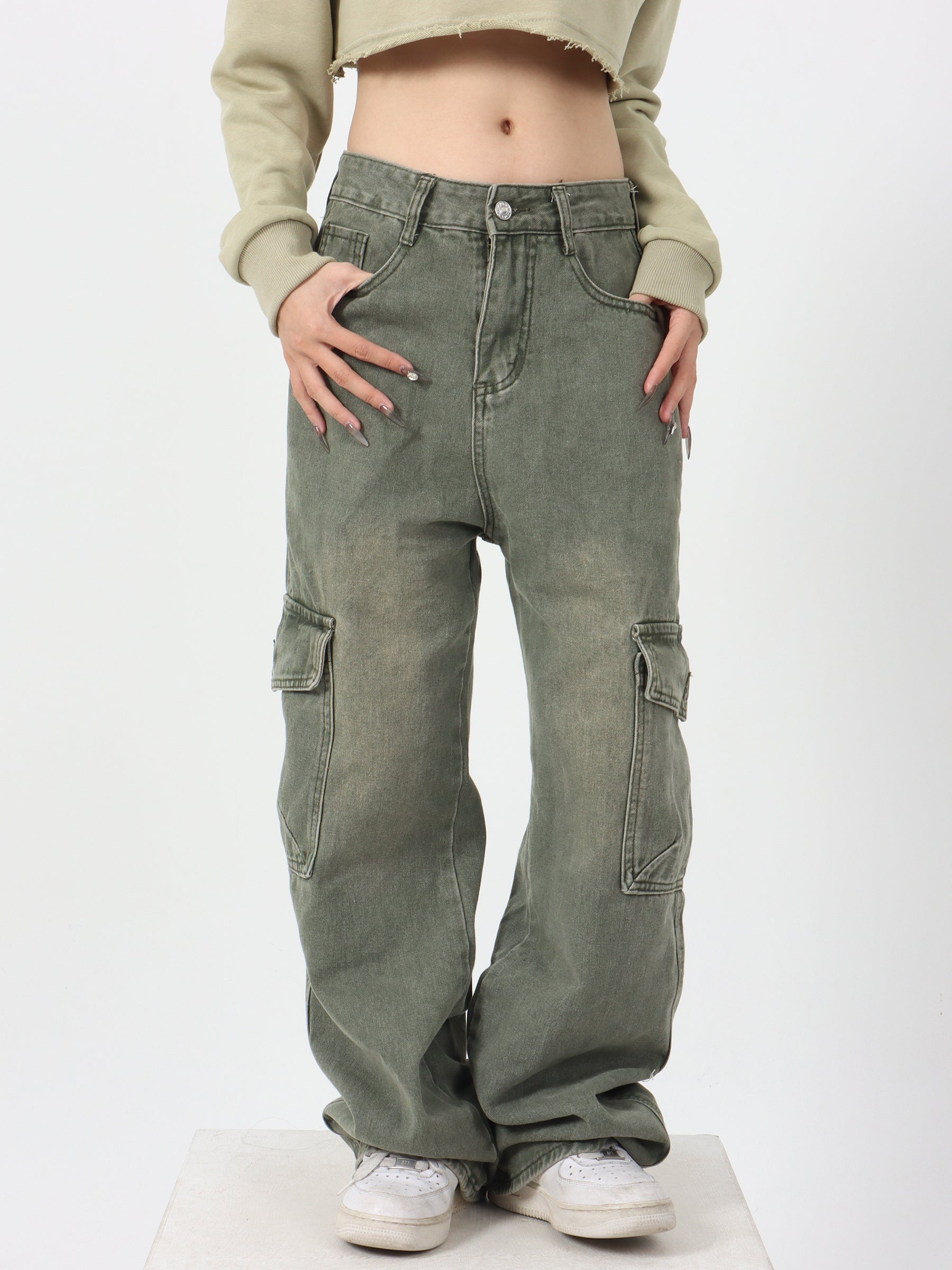 Vintage Double Side Pocket Jeans