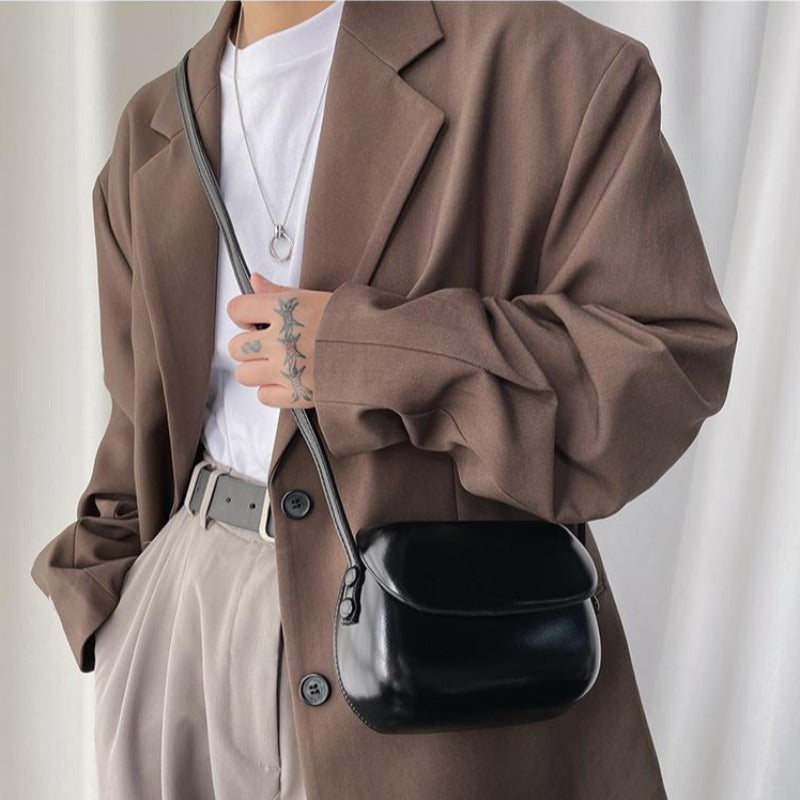 Minimal Rounded Mini Crossbody Bag - nightcity clothing