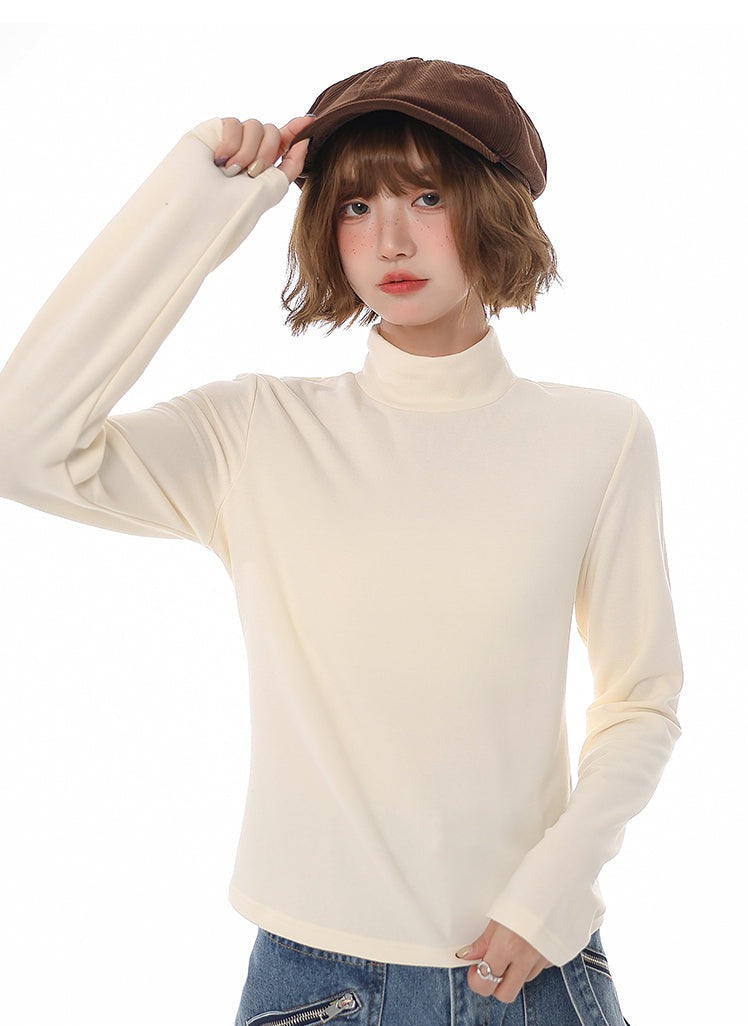 High Neck Long Sleeve Top