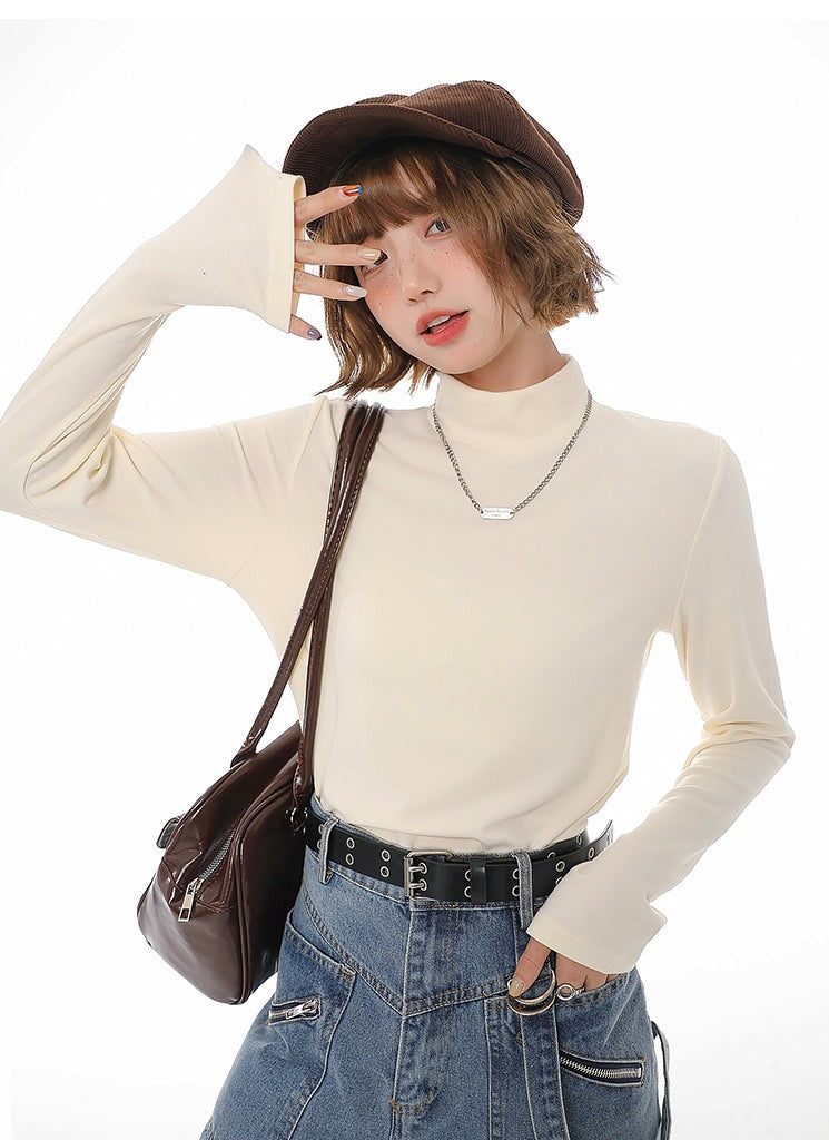 High Neck Long Sleeve Top