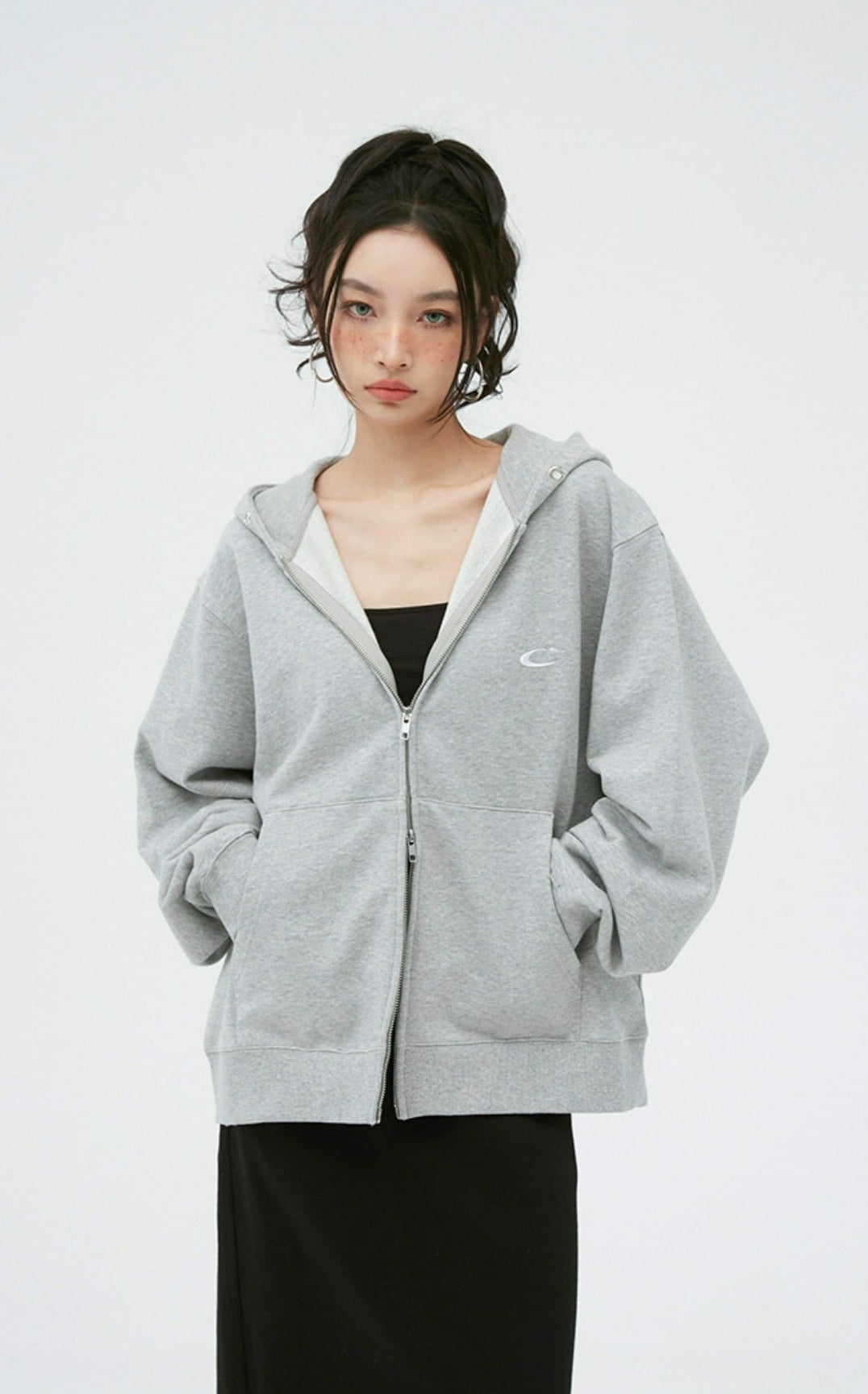 Double Zip Oversized Hoodie