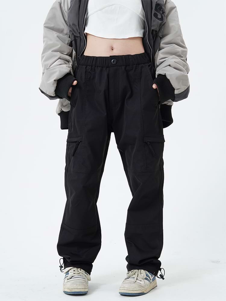 Detailed Stitching Lightweight Pants