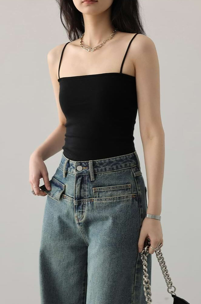 Slim Spaghetti Strap Top