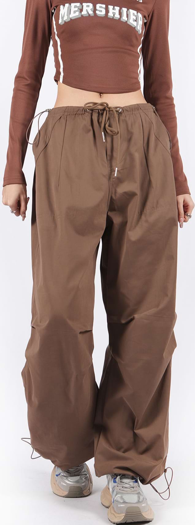 Wide Leg Oversized Parachute Pants