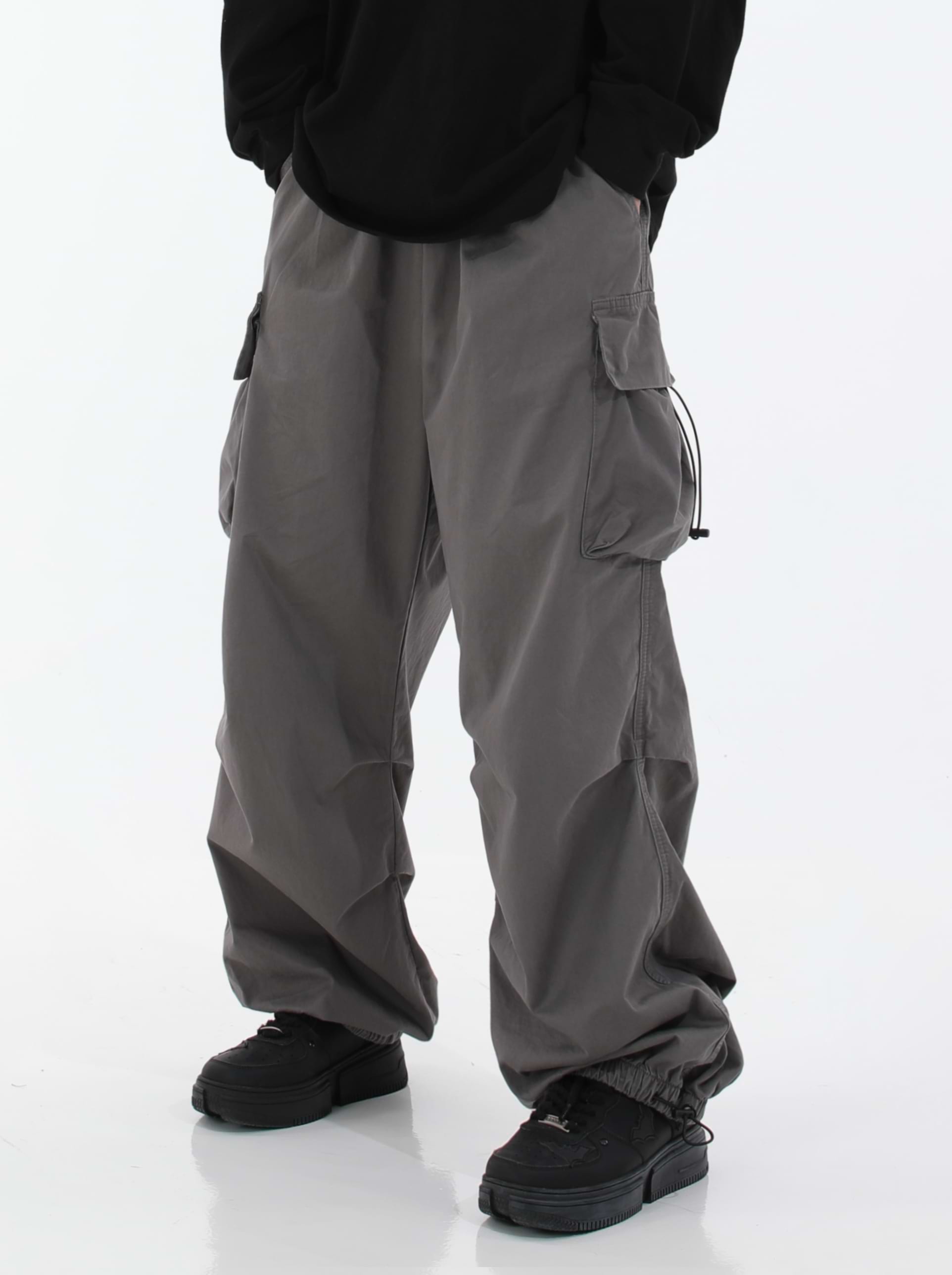 Pleated Parachute Pants