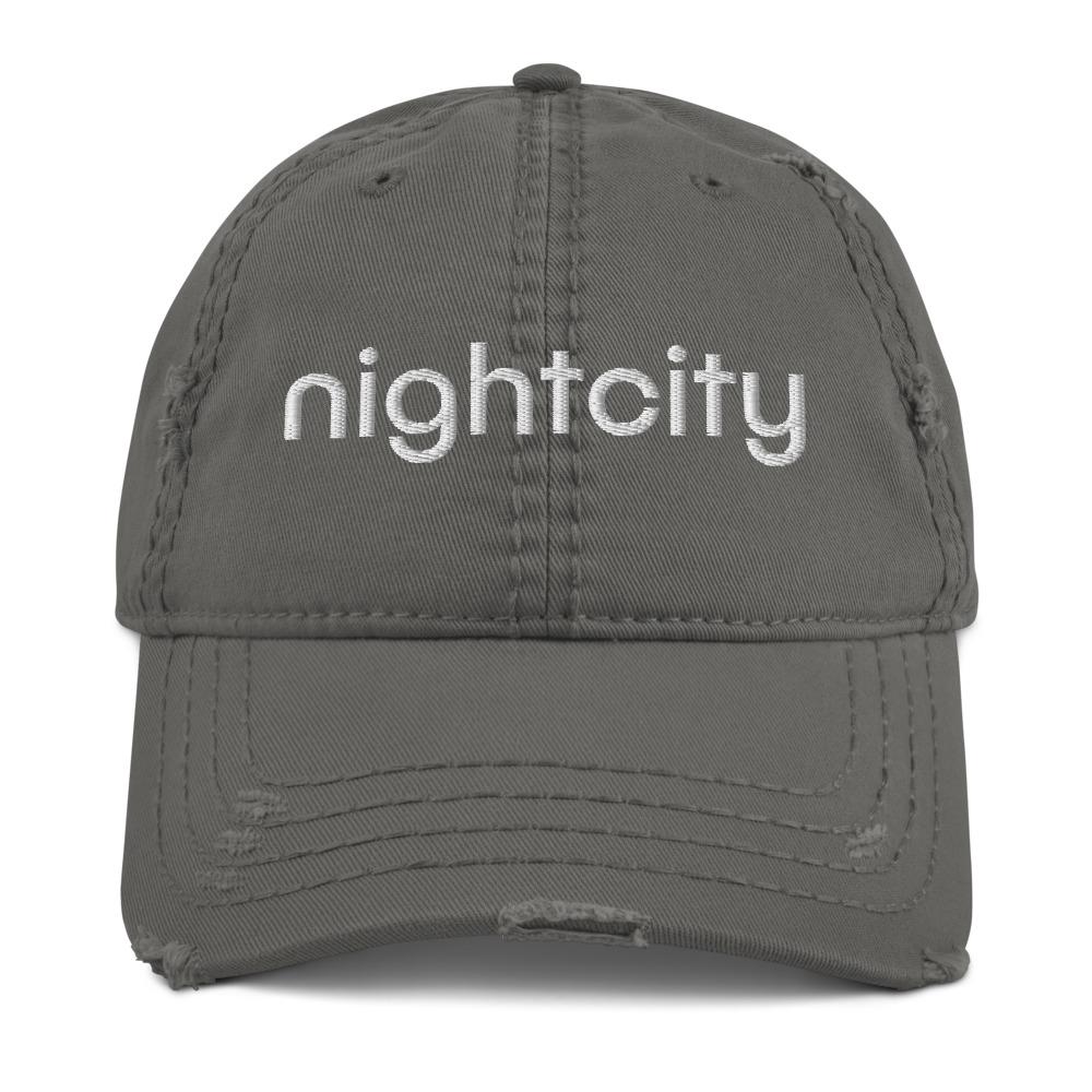 Nightcity Distressed Baseball Cap - nightcity clothing