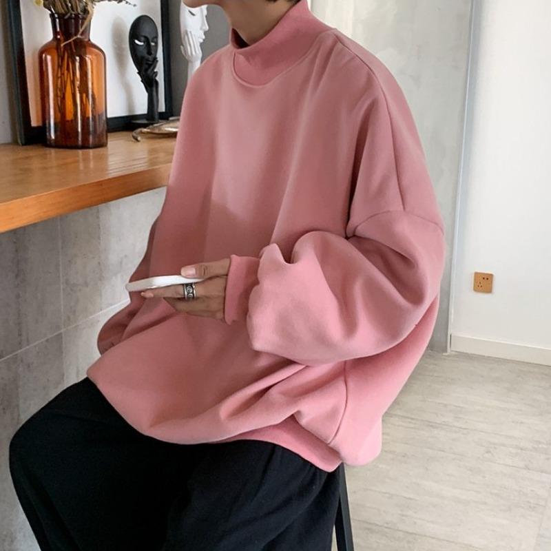 Semi-Turtleneck Oversized Sweatshirt - nightcity clothing