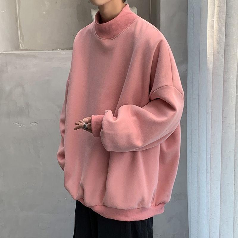 Semi-Turtleneck Oversized Sweatshirt - nightcity clothing